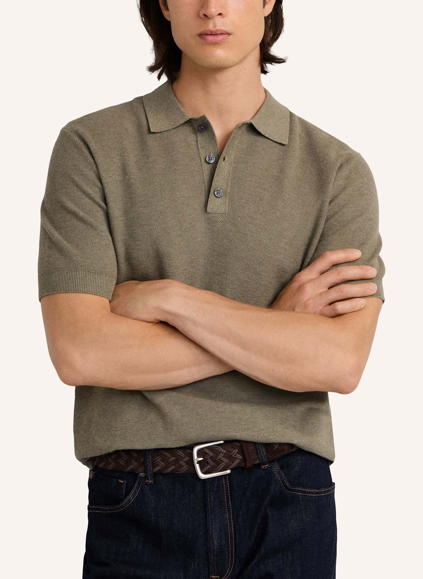 HACKETT LONDON Poloshirt HONEYCOMB SS POLO: GRÜN
