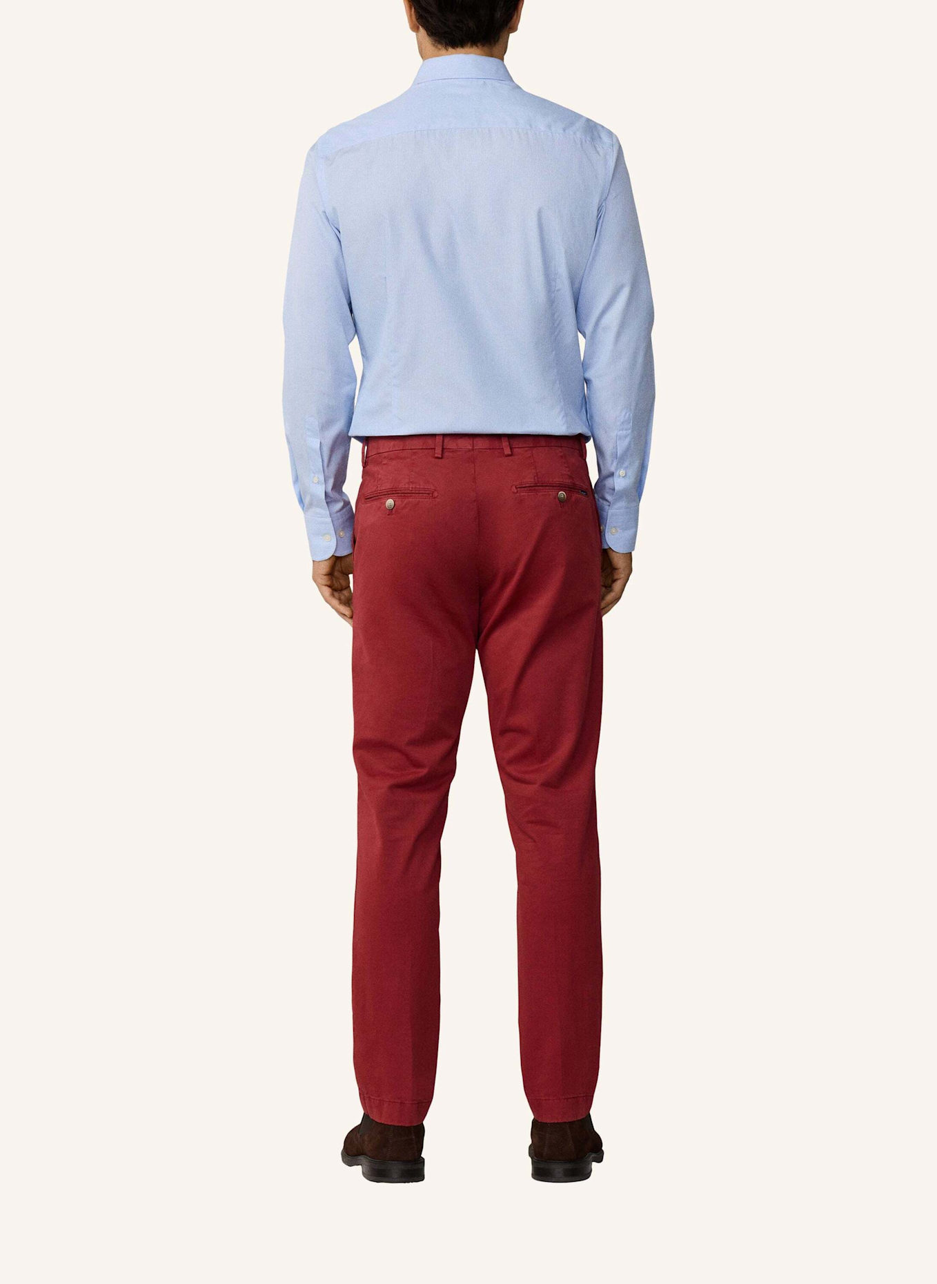 HACKETT LONDON Chino KENSINGTON Slim Fit: ROT