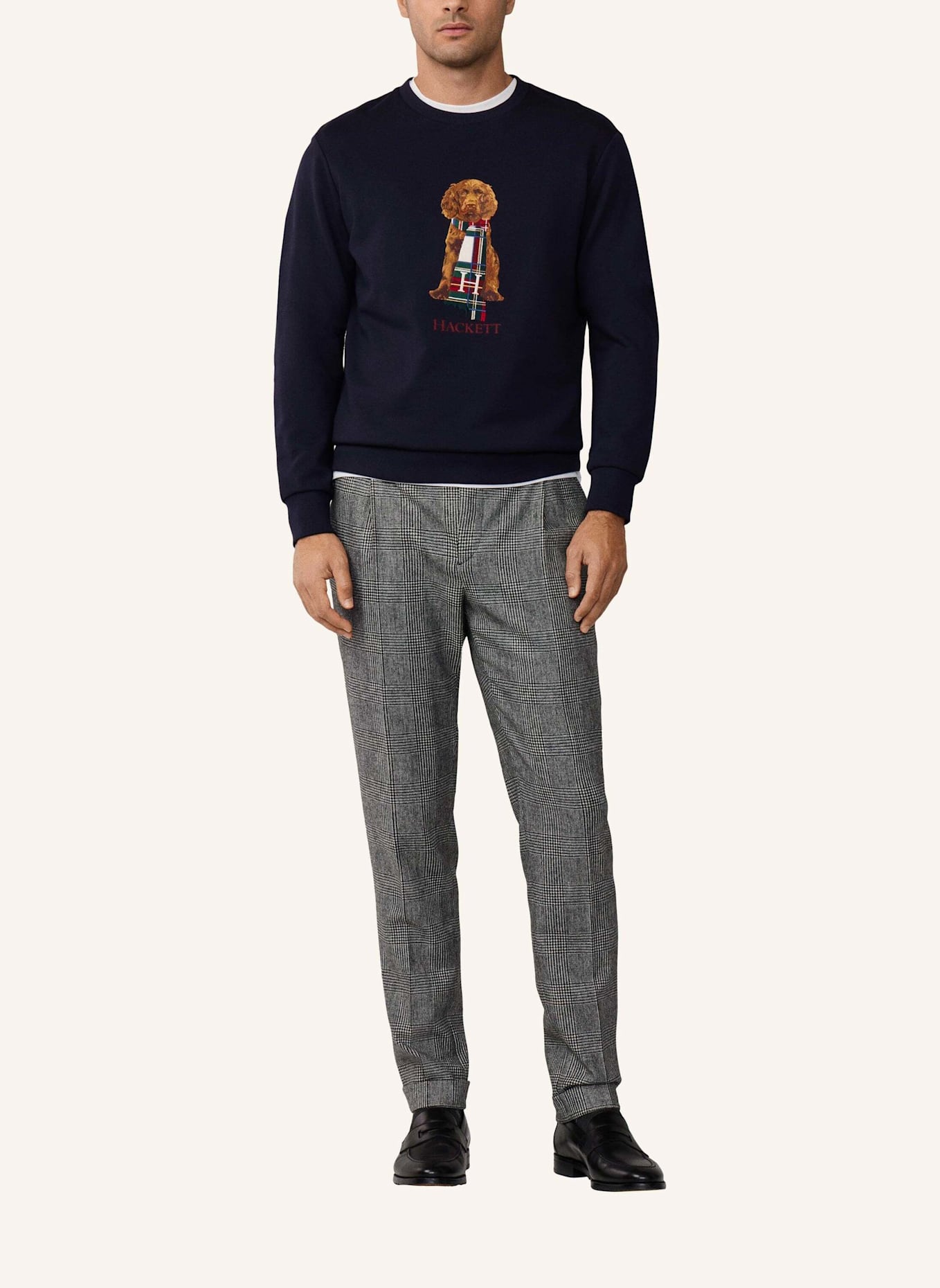 HACKETT LONDON Sweatshirt HERITAGE HARRY CREW: BLAU