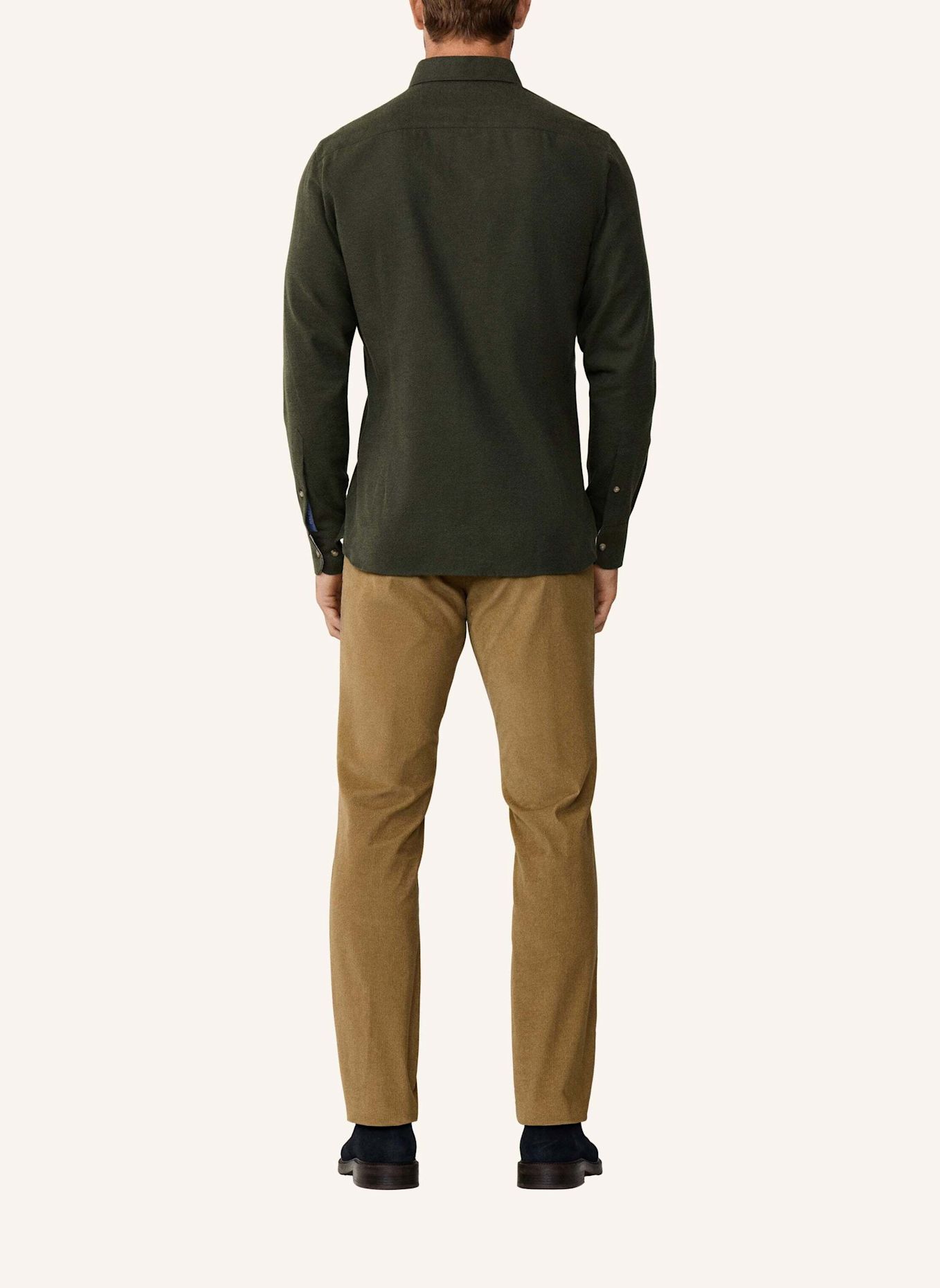 HACKETT LONDON Freizeithemd FLANNEL MULTI TRIM: GRÜN