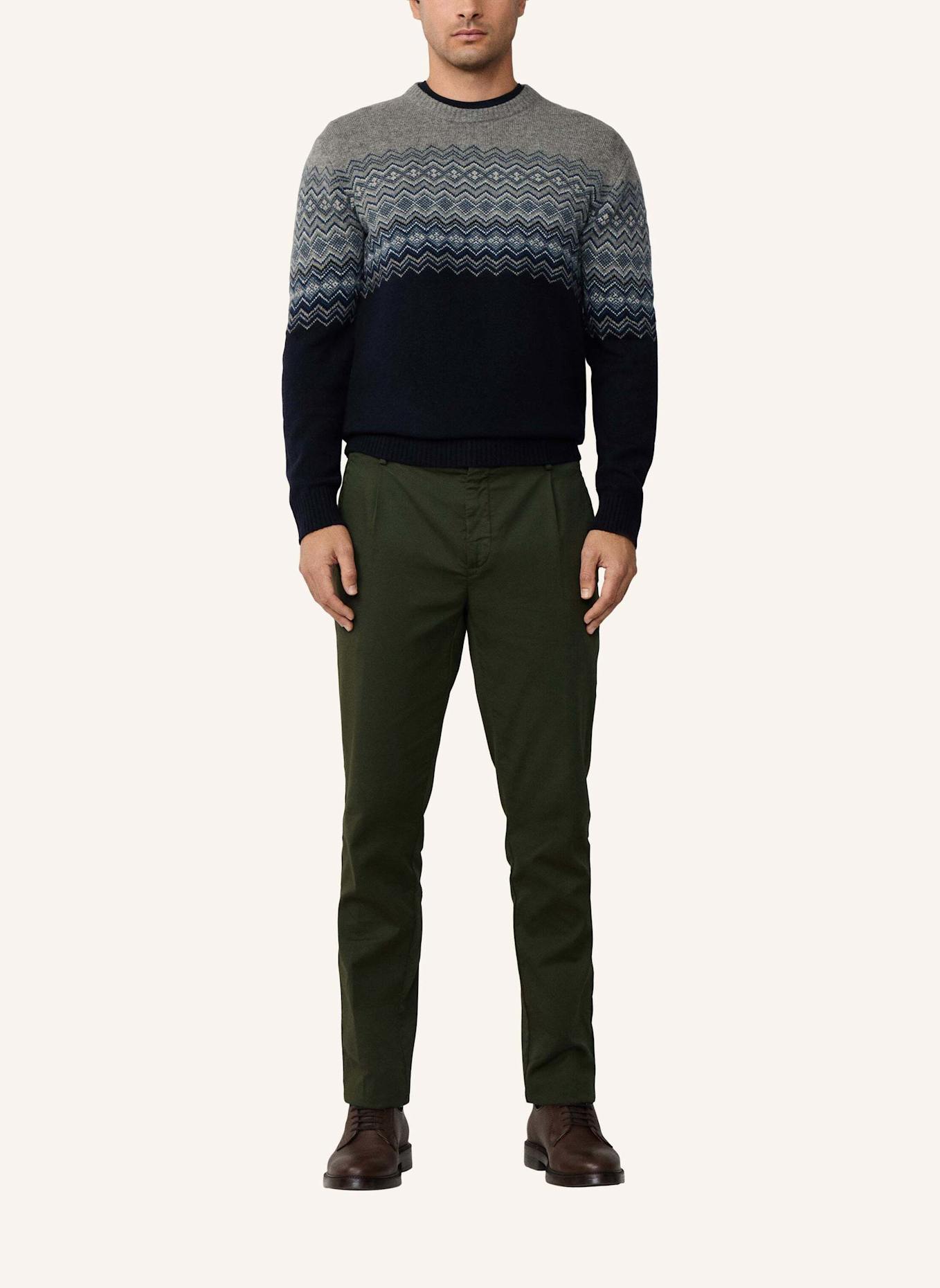 HACKETT LONDON Pullover FAIRISLE CREW: BLAU
