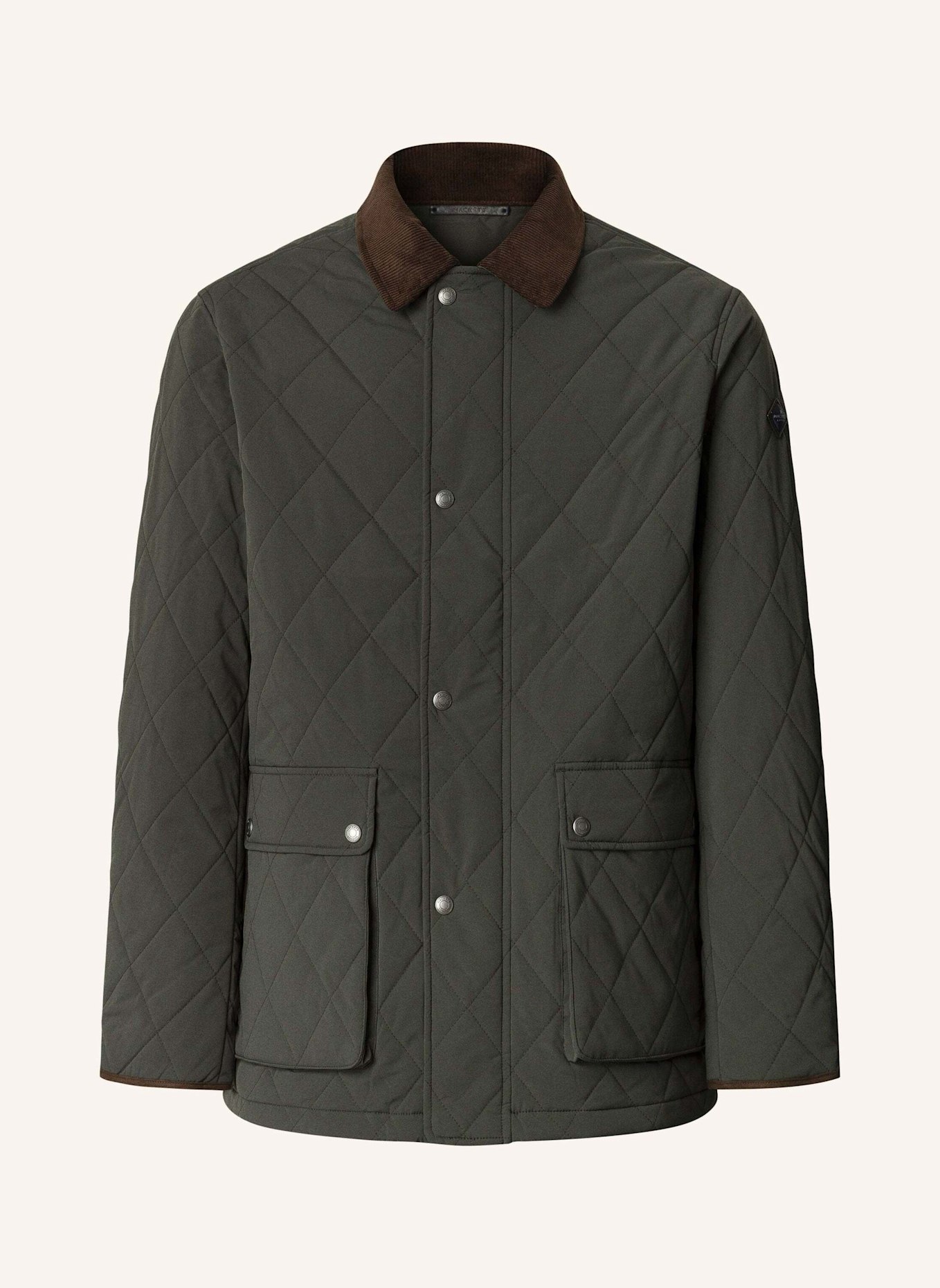 HACKETT LONDON Fieldjacket QUILTED JKT: DUNKELGRÜN