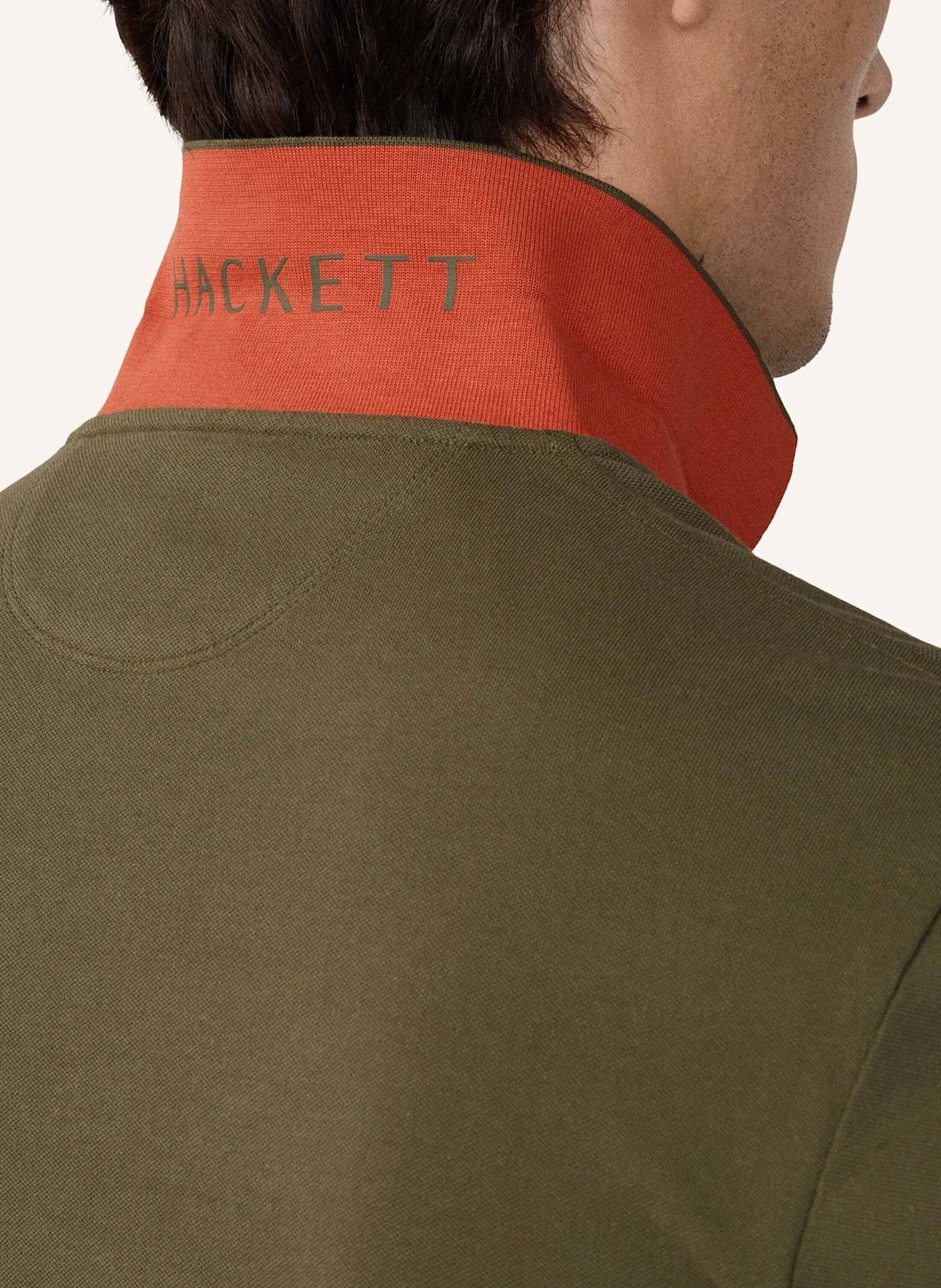 HACKETT LONDON Poloshirt SLIM FIT LOGO LS: GRÜN