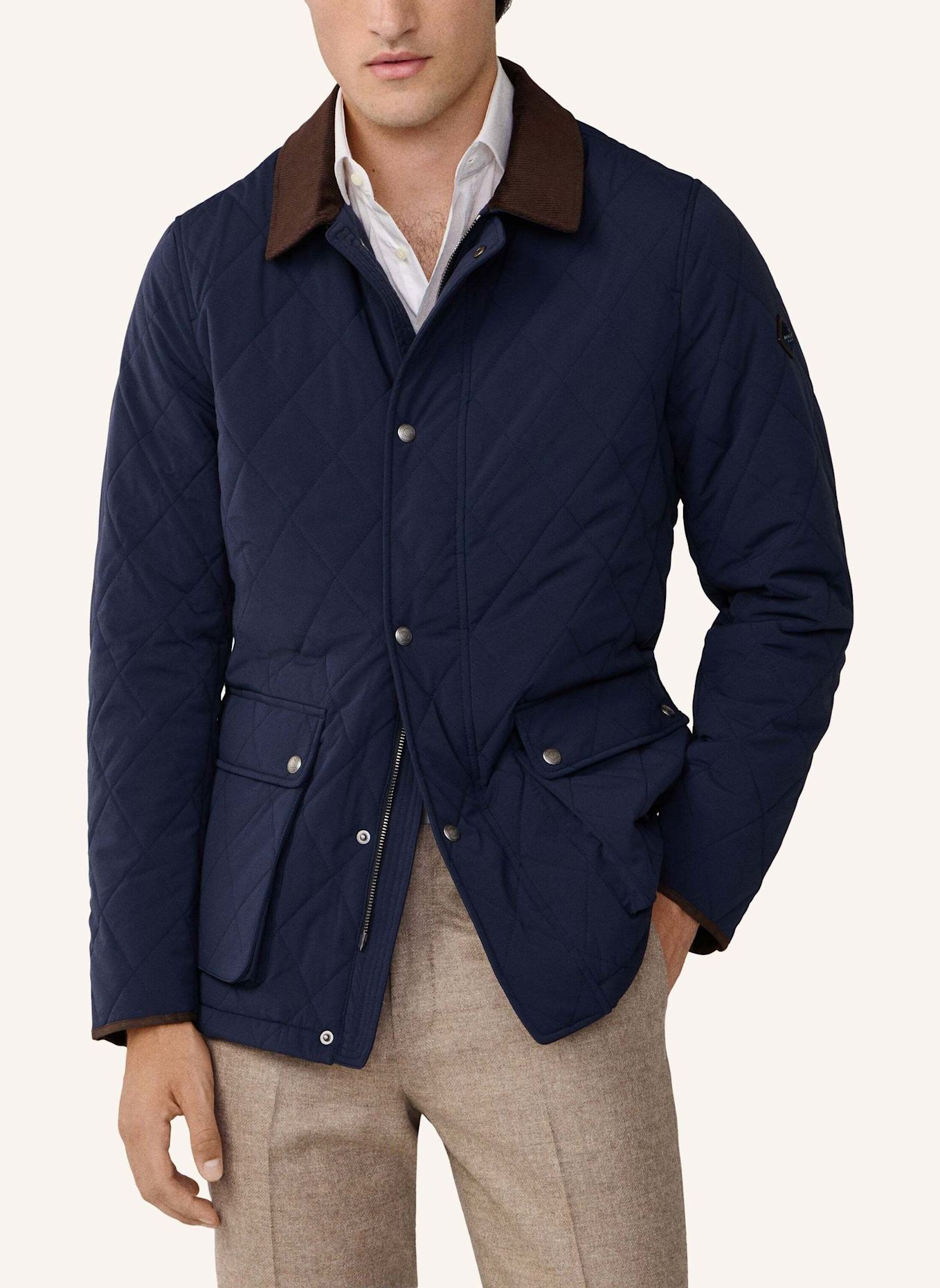 HACKETT LONDON Fieldjacket QUILTED JKT: BLAU