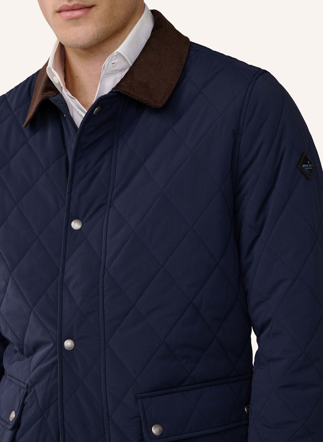 HACKETT LONDON Fieldjacket QUILTED JKT: BLAU