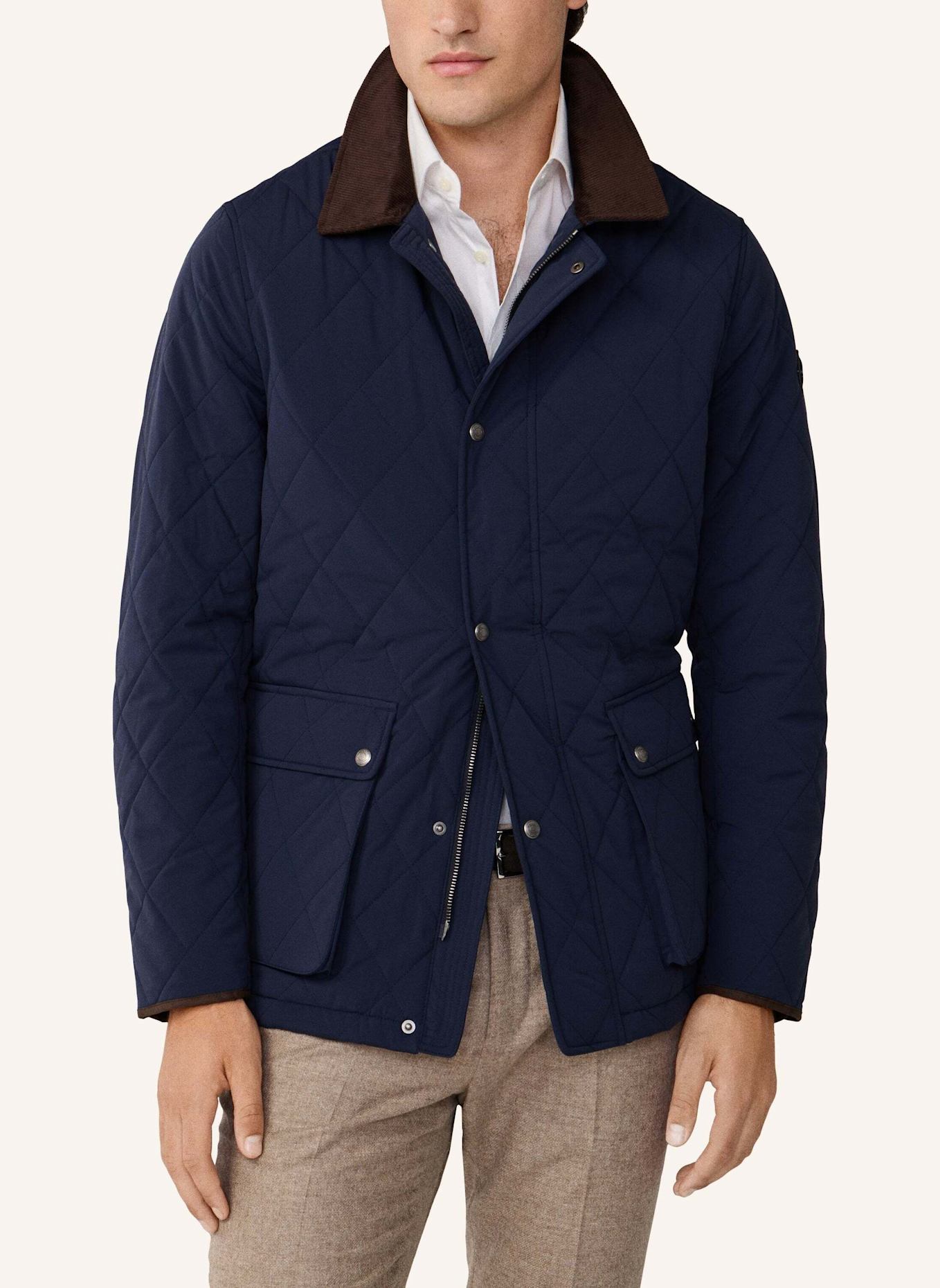 HACKETT LONDON Fieldjacket QUILTED JKT: BLAU