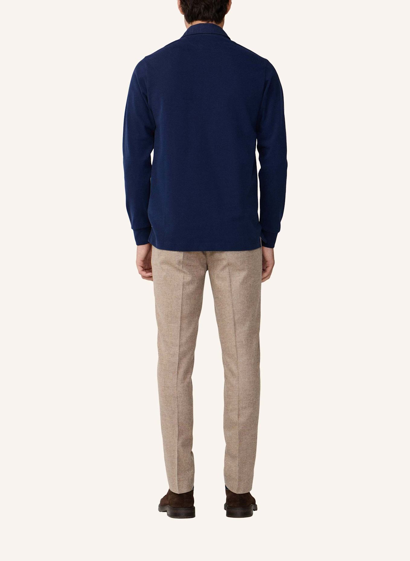 HACKETT LONDON Poloshirt WOVEN PLKT TRIM RUGBY: BLAU