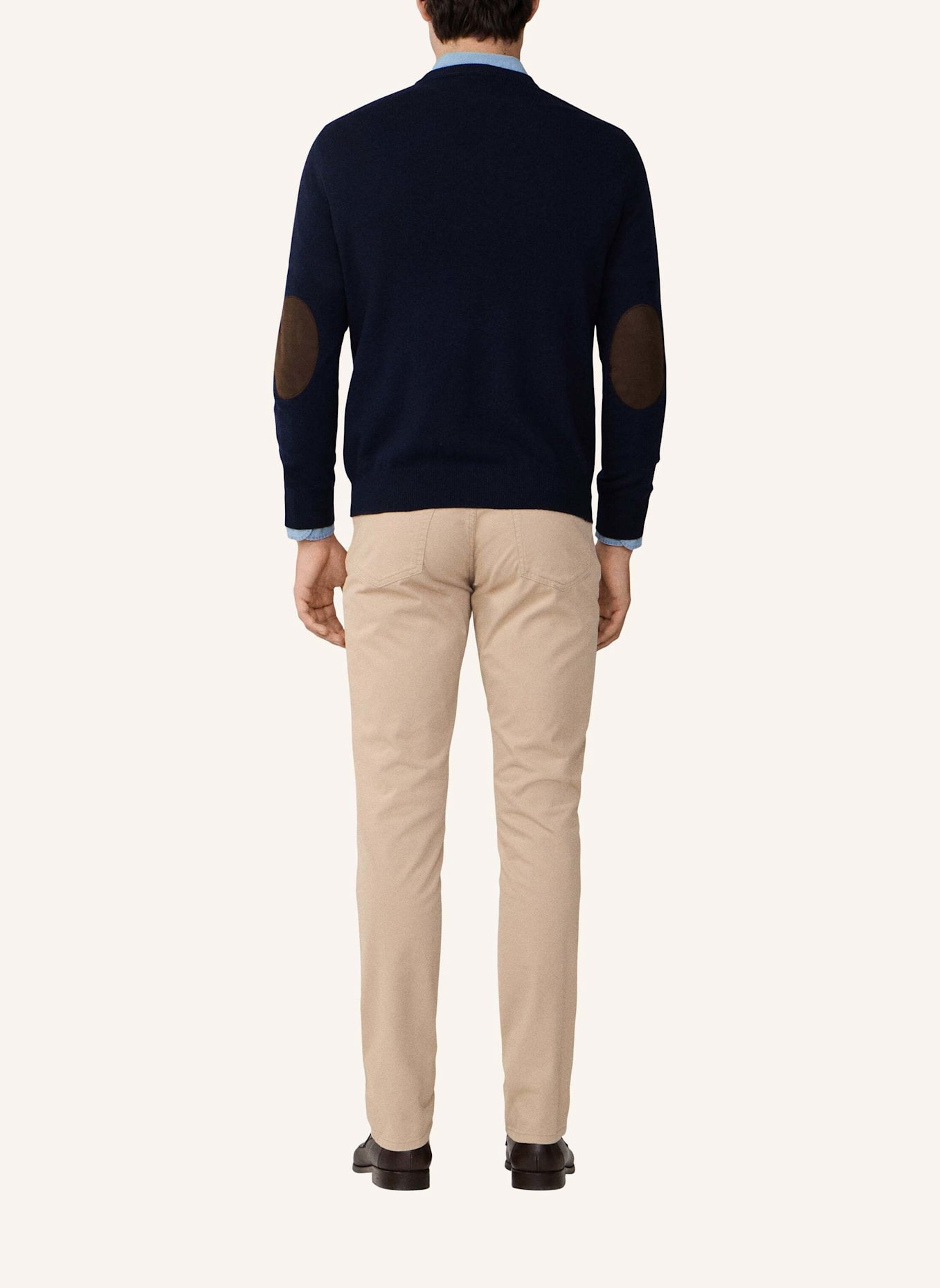 HACKETT LONDON Pullover MERINO CASH MIX V: BLAU