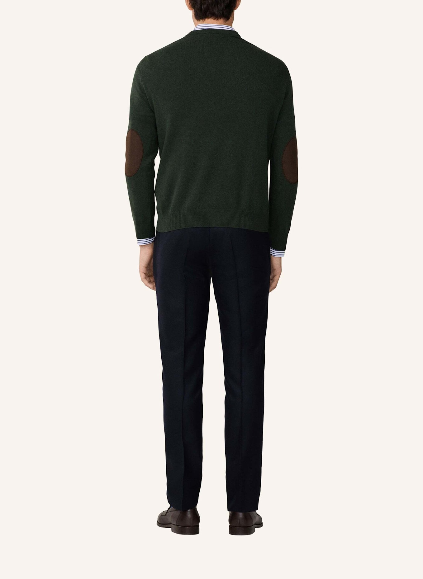 HACKETT LONDON Pullover MERINO CASH MIX V: GRÜN