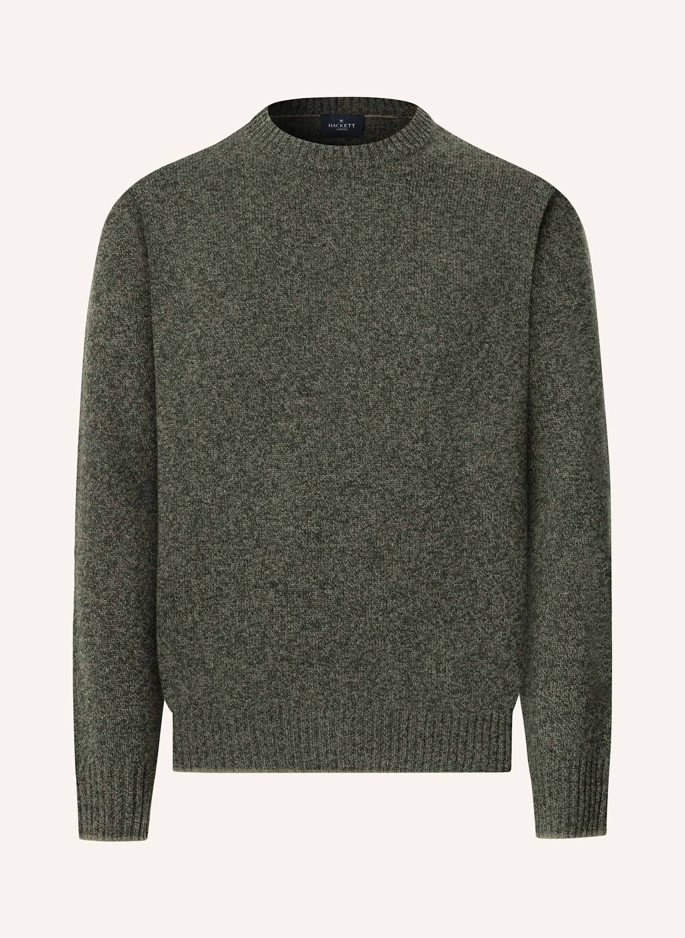 HACKETT LONDON Pullover MOULINE CREW: GRÜN