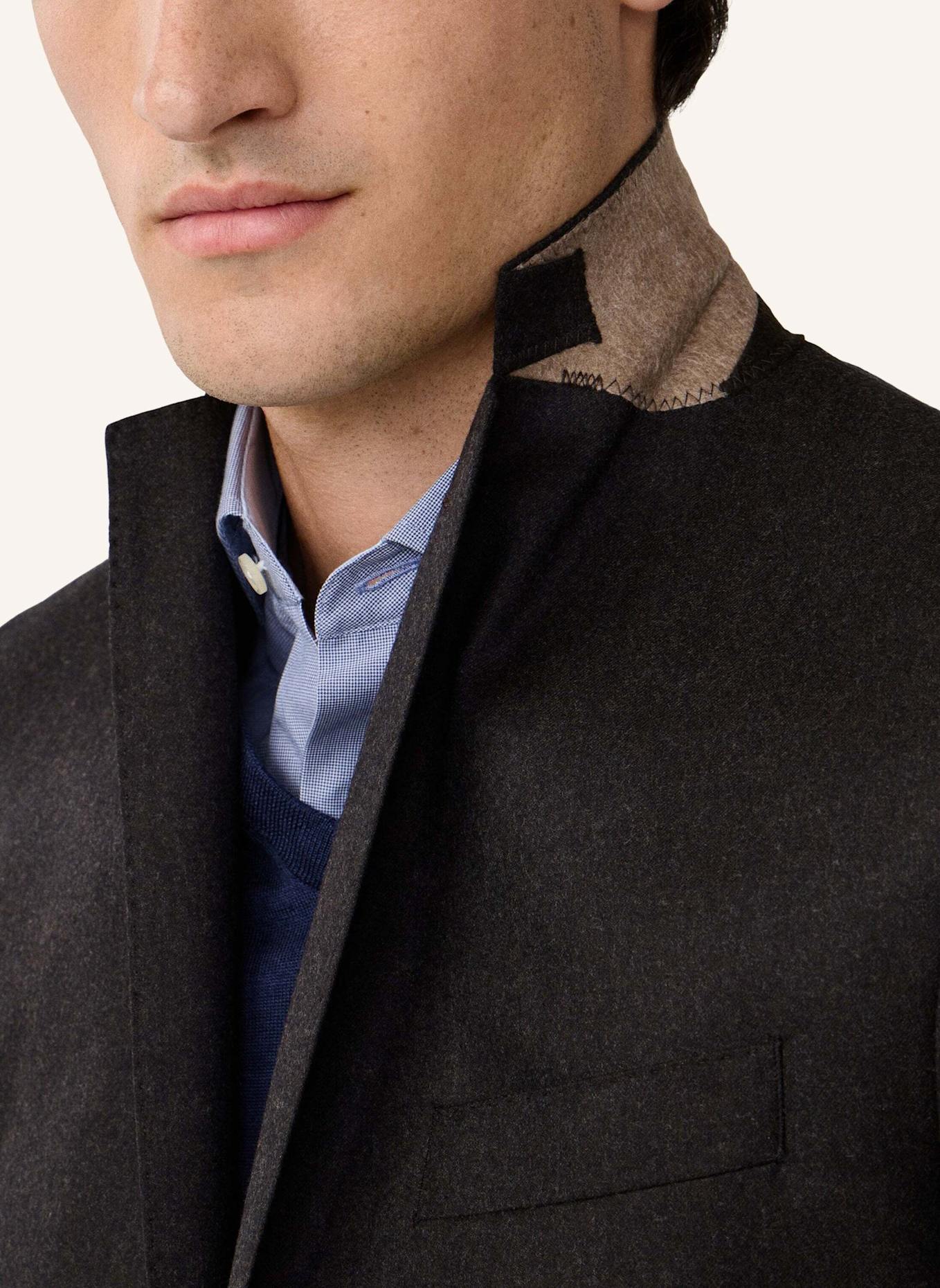 HACKETT LONDON Sakko PERFORMANCE FLANNEL: DUNKELBRAUN