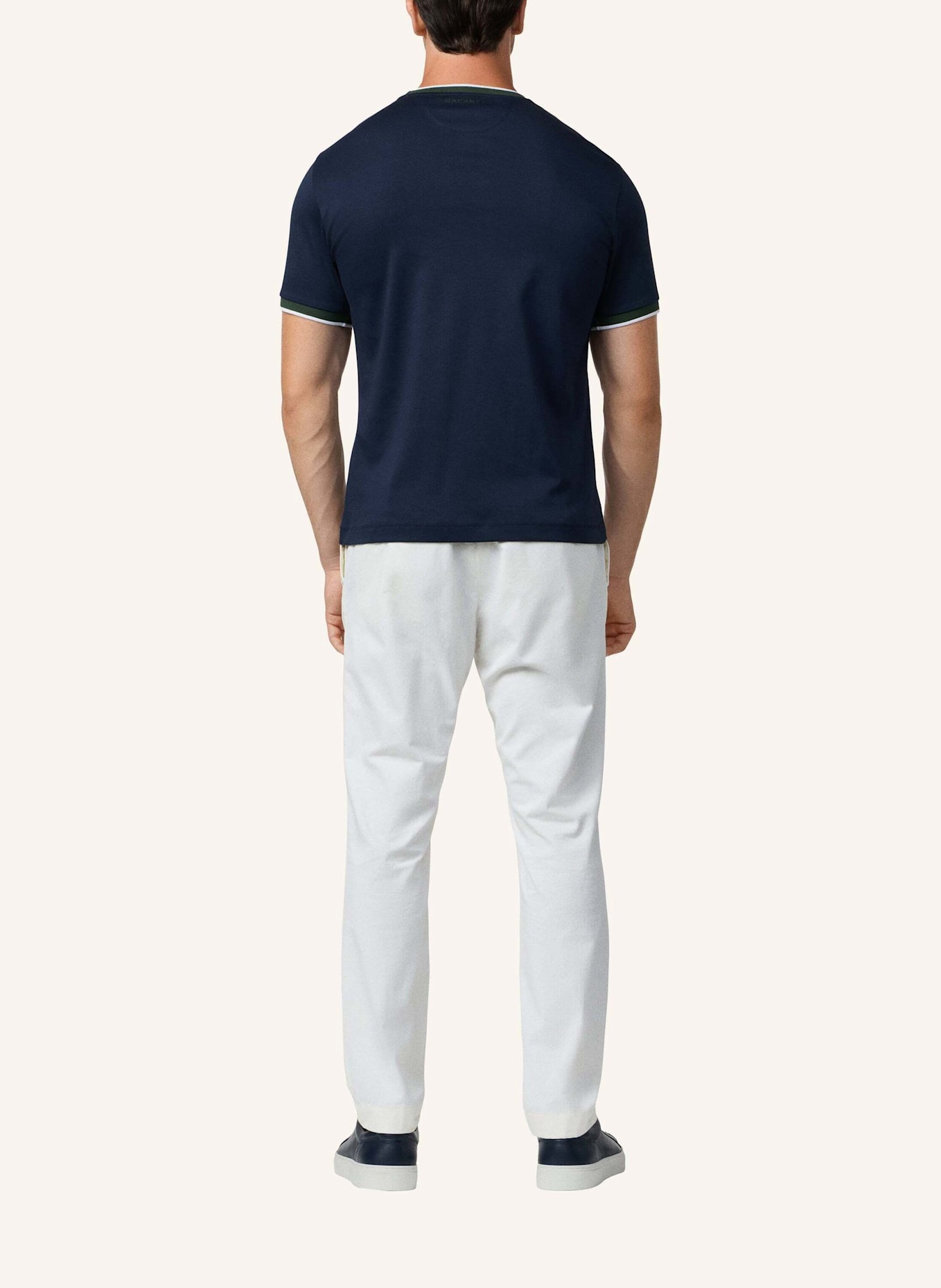 HACKETT LONDON T-Shirt HS CLUB COLLAR TEE: DUNKELBLAU