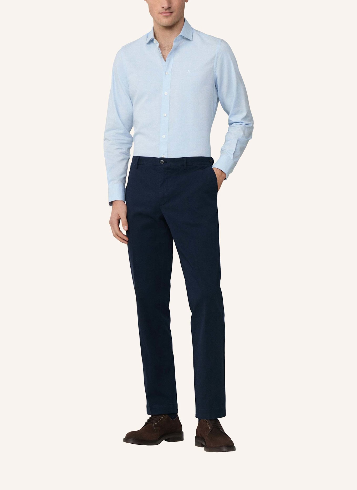 HACKETT LONDON Freizeithemd HBONE MULTI: BLAU