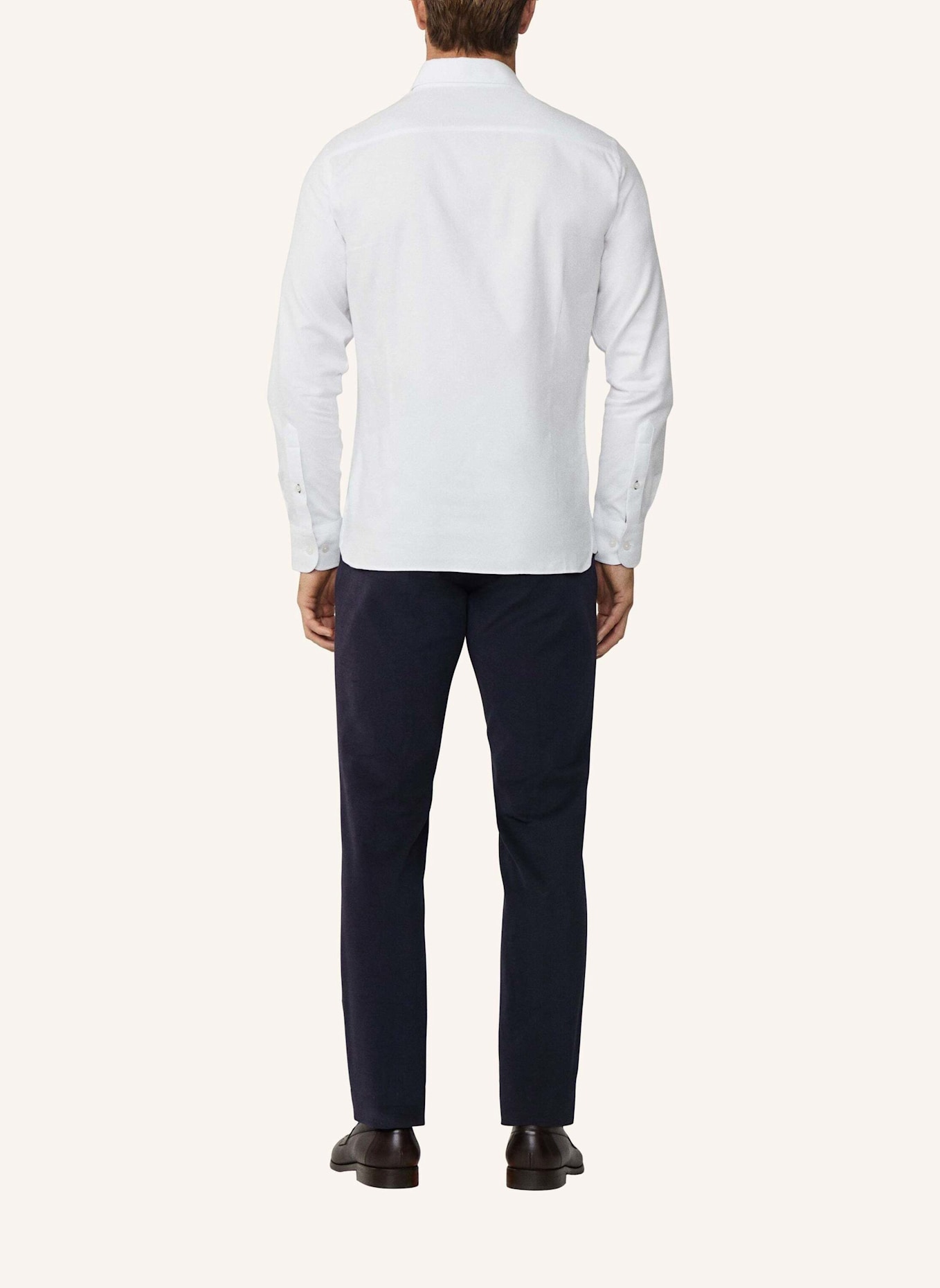 HACKETT LONDON Freizeithemd FLANNEL TAPE: WEISS