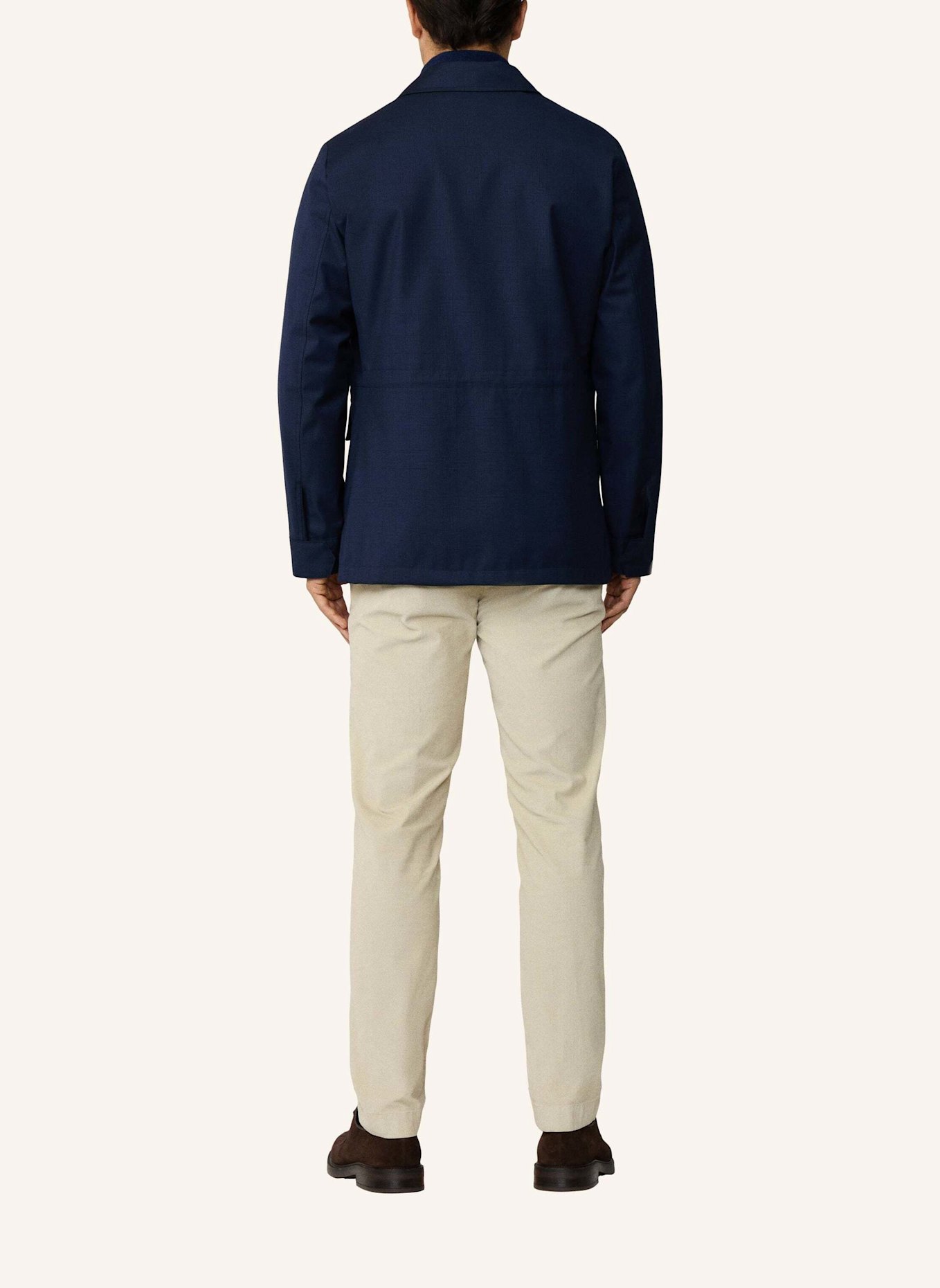 HACKETT LONDON Fieldjacket POW 2 PKT CARCOAT: DUNKELBLAU