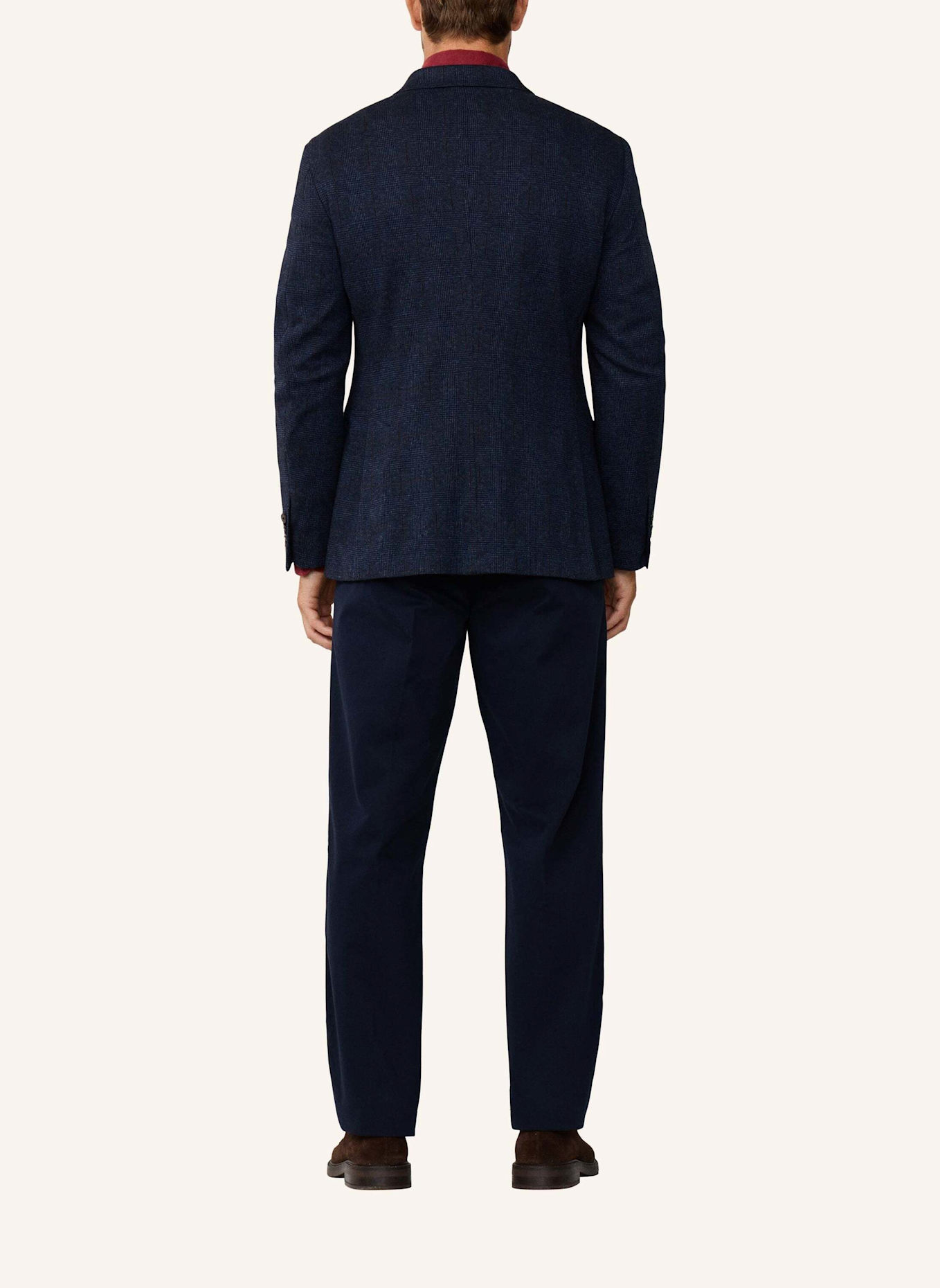 HACKETT LONDON Sakko NAVY POW KNIT CC: BLAU
