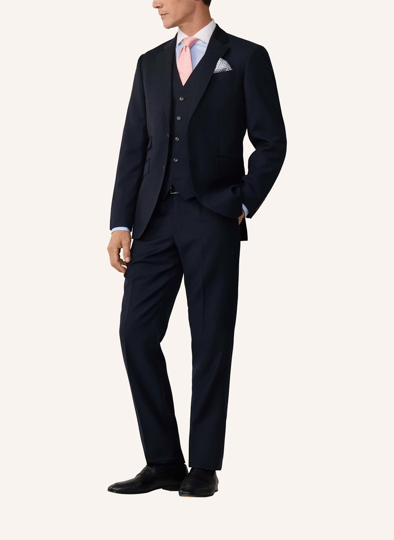 HACKETT LONDON Freizeithemd FORMAL TWILL WCC DC: HELLBLAU