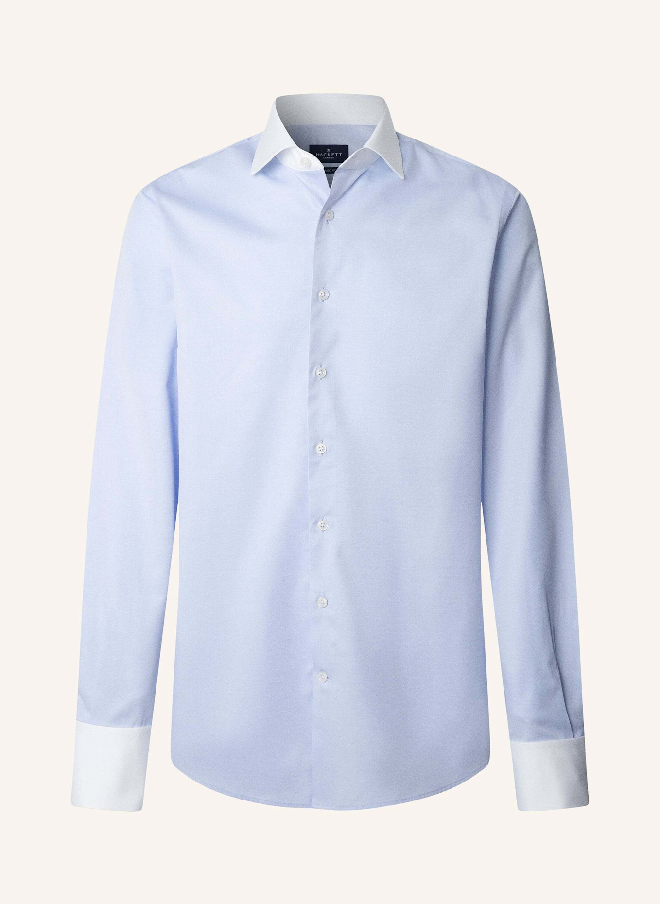 HACKETT LONDON Freizeithemd FORMAL TWILL WCC DC: HELLBLAU