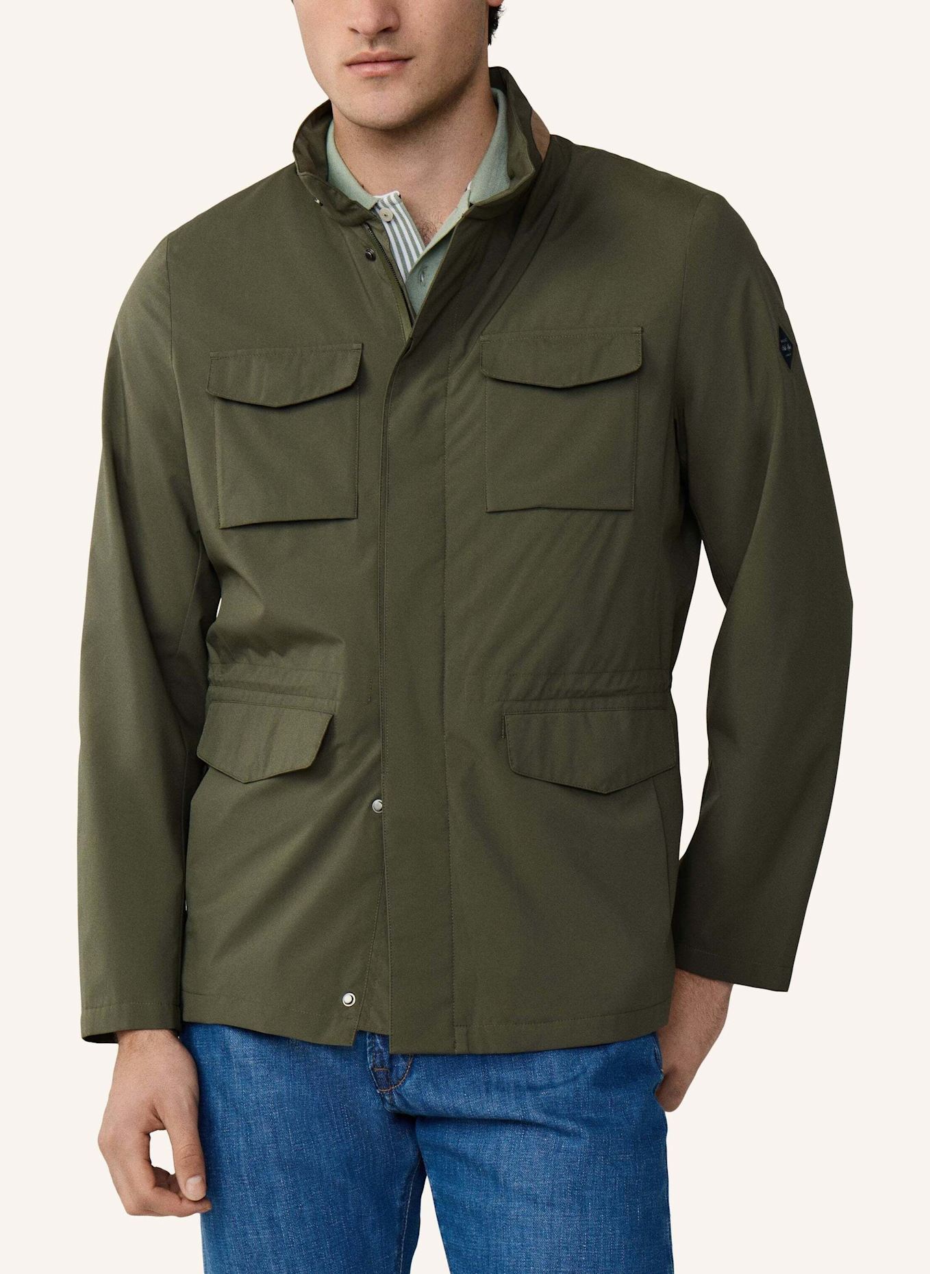 HACKETT LONDON Trench Mantel TECH VELO JKT: GRÜN