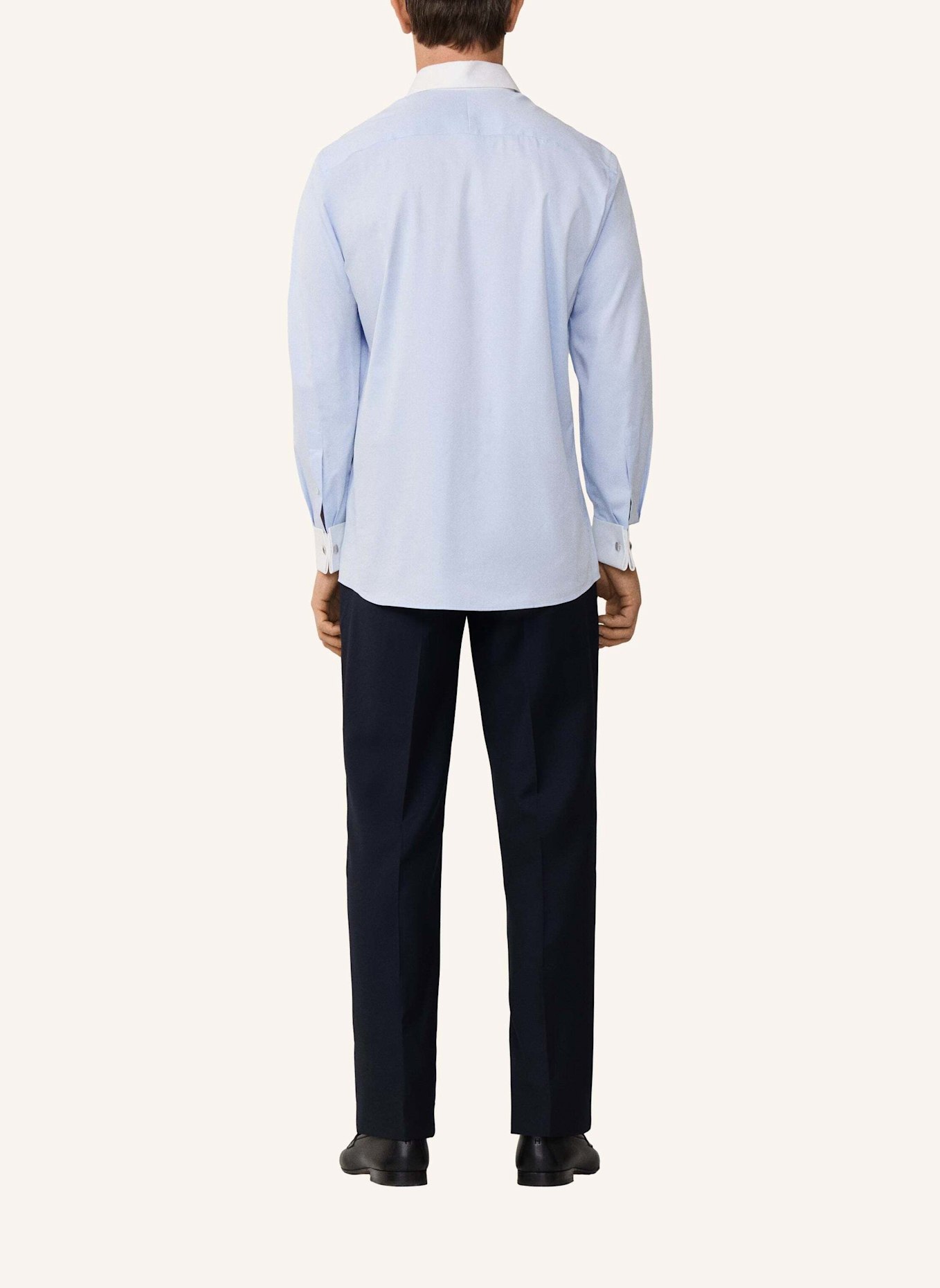 HACKETT LONDON Freizeithemd FORMAL TWILL WCC DC: HELLBLAU