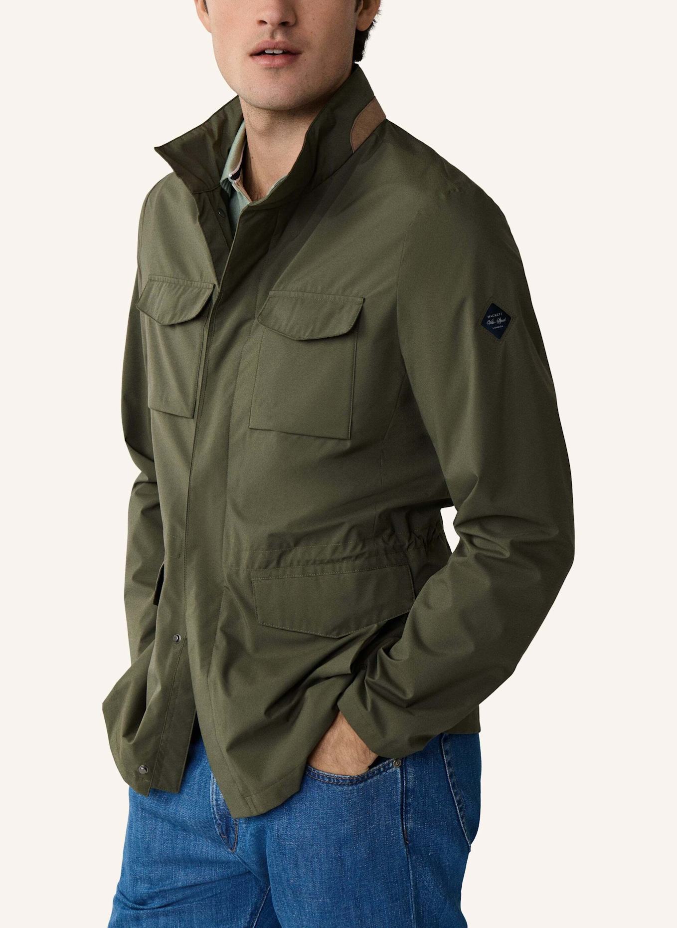 HACKETT LONDON Trench Mantel TECH VELO JKT: GRÜN