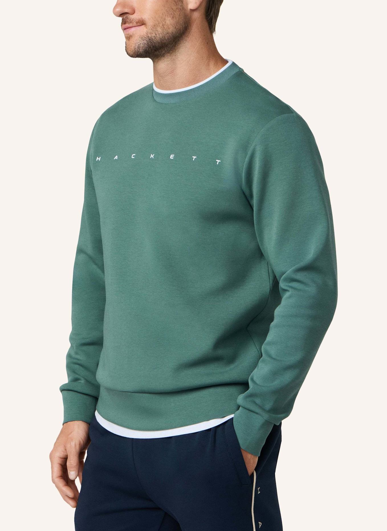 HACKETT LONDON Sweatshirt HS ESSENTIAL CREW: GRÜN