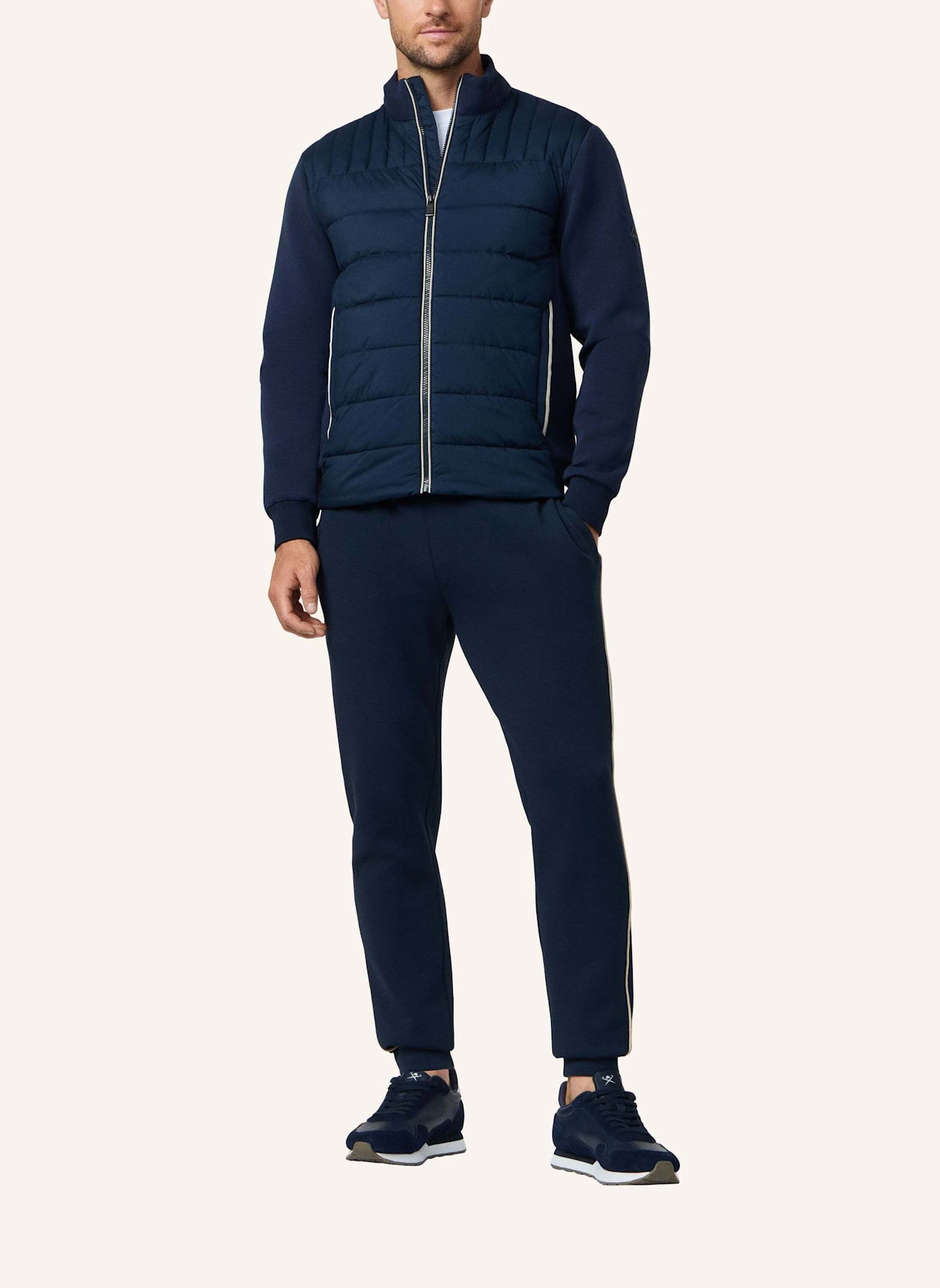 HACKETT LONDON Fieldjacket HS ESTATE HYBRID FZ: DUNKELBLAU