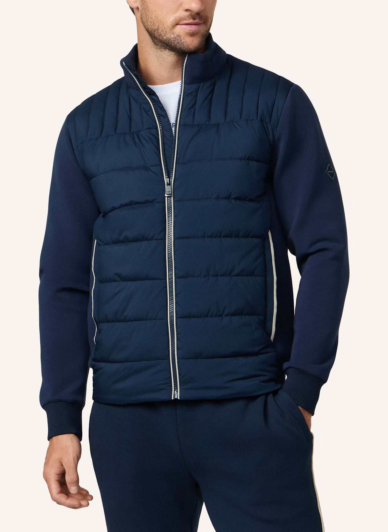 HACKETT LONDON Fieldjacket HS ESTATE HYBRID FZ: DUNKELBLAU