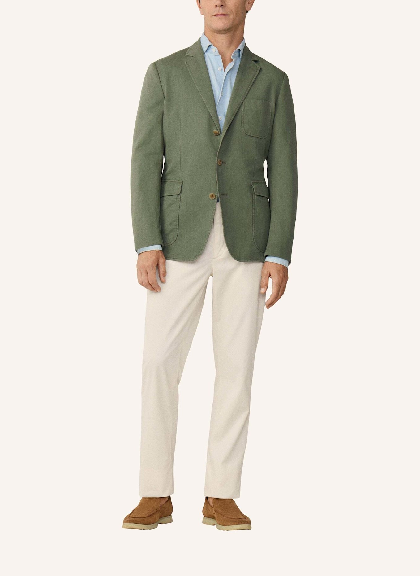 HACKETT LONDON Blazer GMD COTTON LINEN: GRÜN