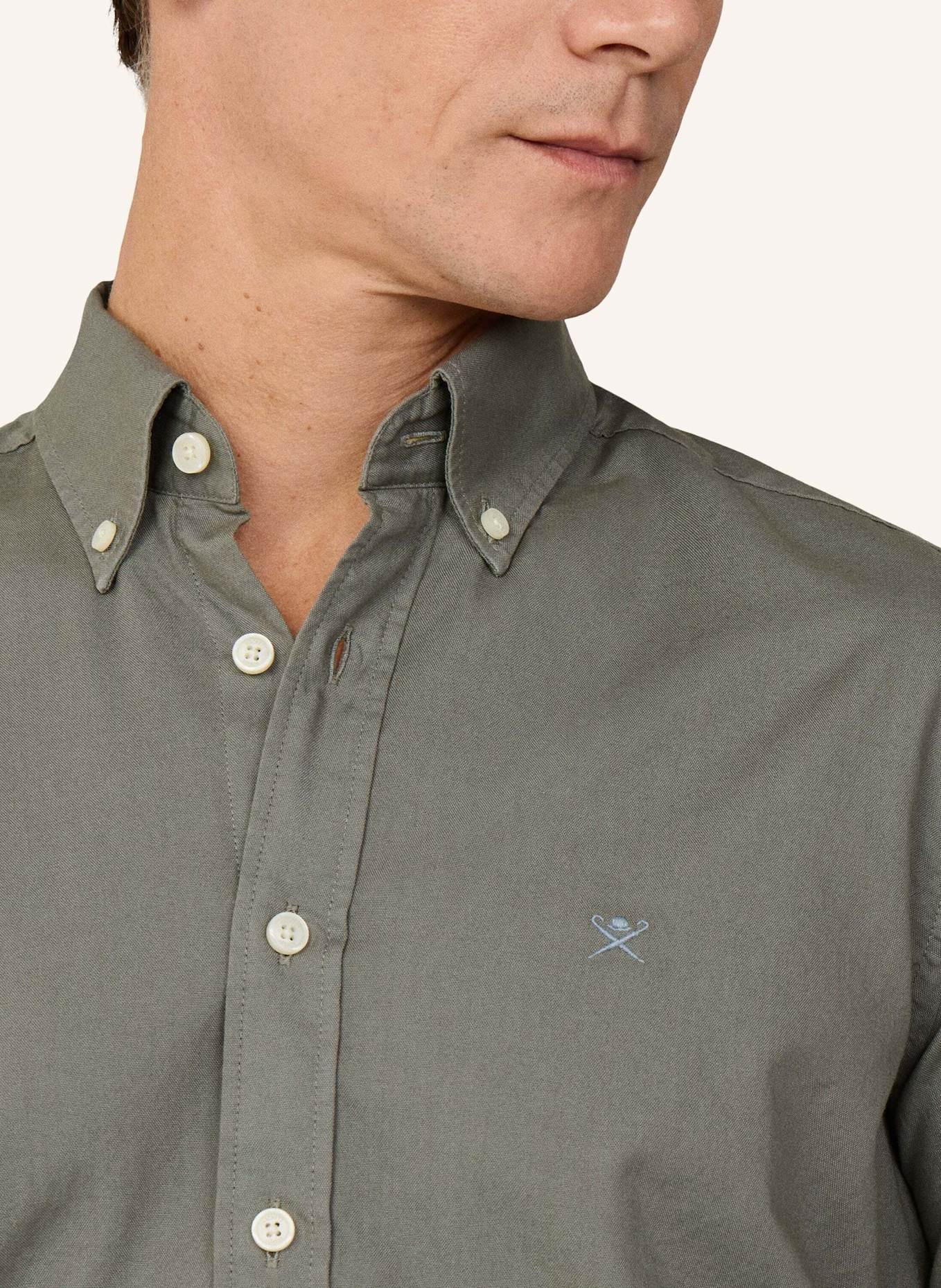 HACKETT LONDON Freizeithemd ESS GMT DYED OXFORD: GRÜN