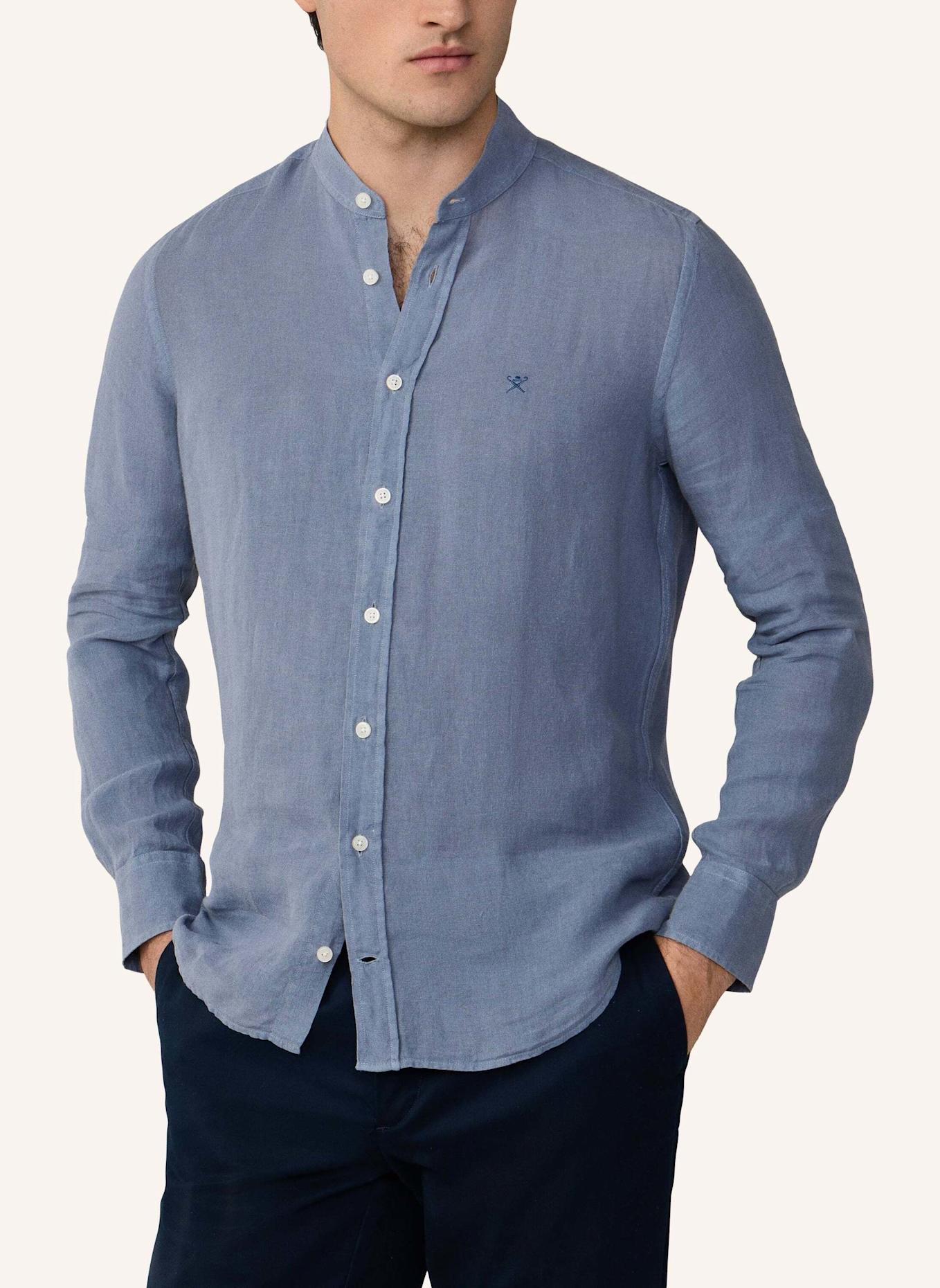HACKETT LONDON Freizeithemd ESS GMD LINEN PORTER: BLAU