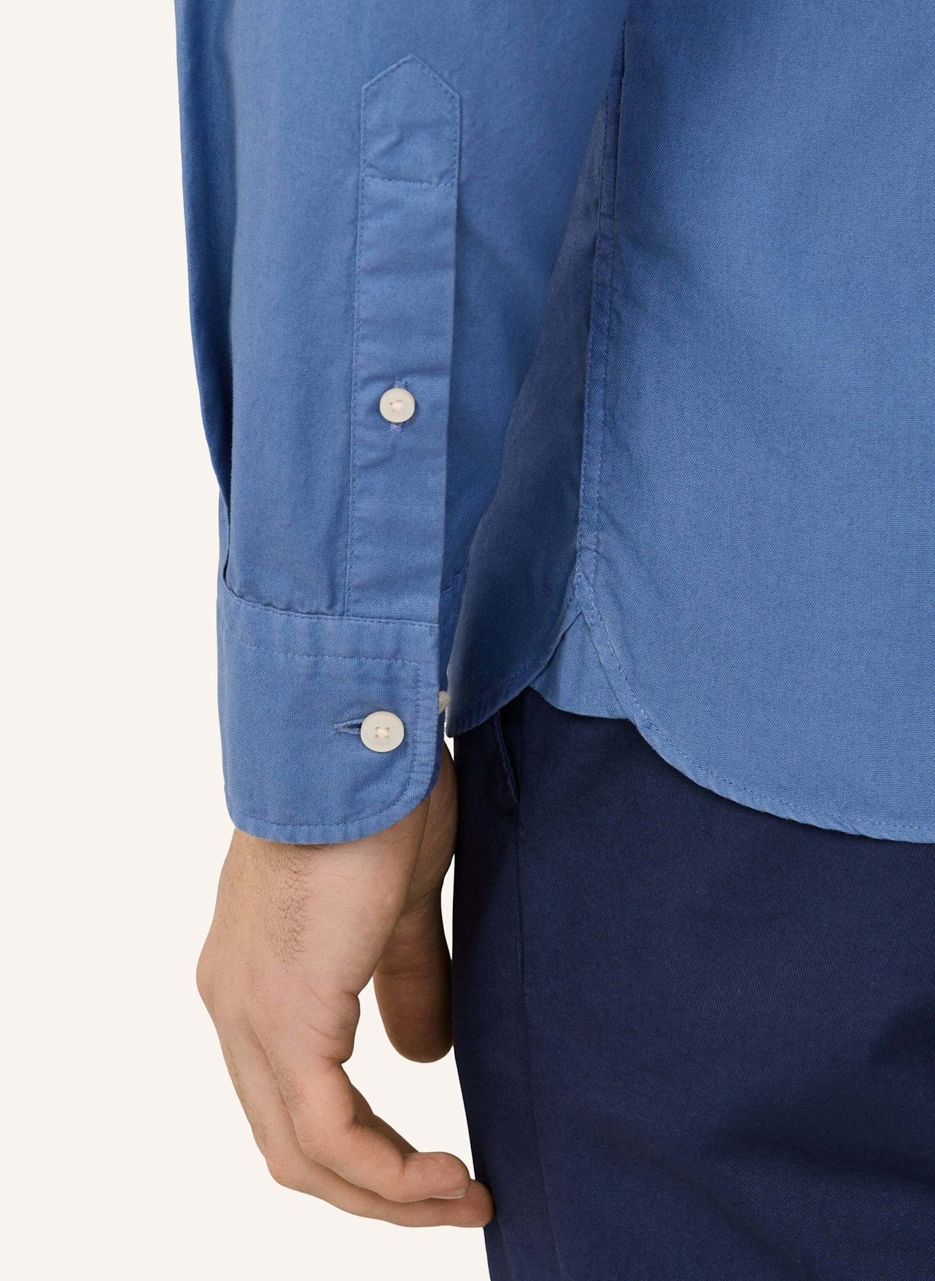 HACKETT LONDON Freizeithemd ESS GMT DYED OXFORD: BLAU