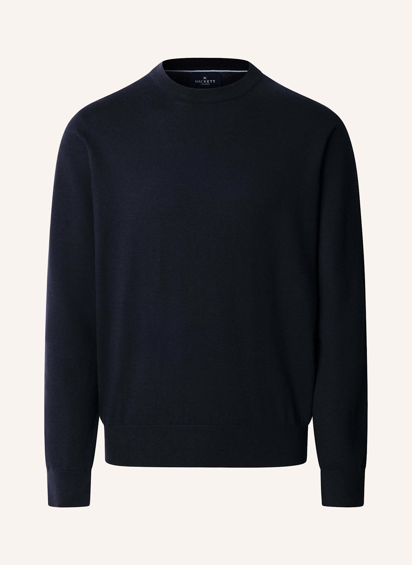 HACKETT LONDON Pullover COTTON CASH CREW: BLAU