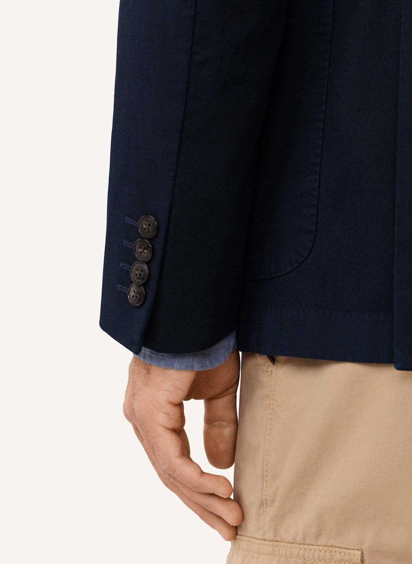 HACKETT LONDON Sakko GMD LW TEXTURE CC: BLAU