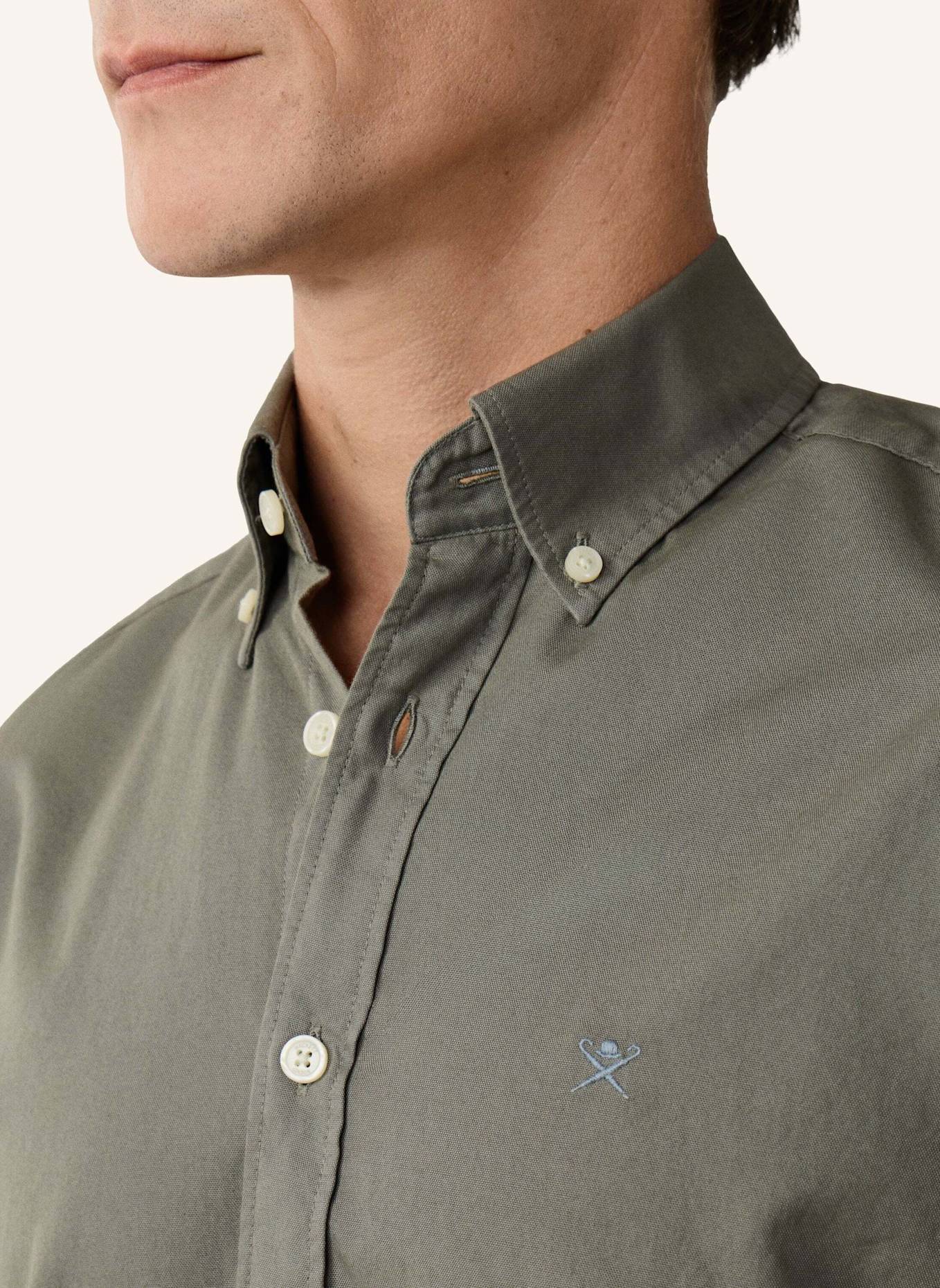 HACKETT LONDON Freizeithemd ESS GMT DYED OXFORD: GRÜN