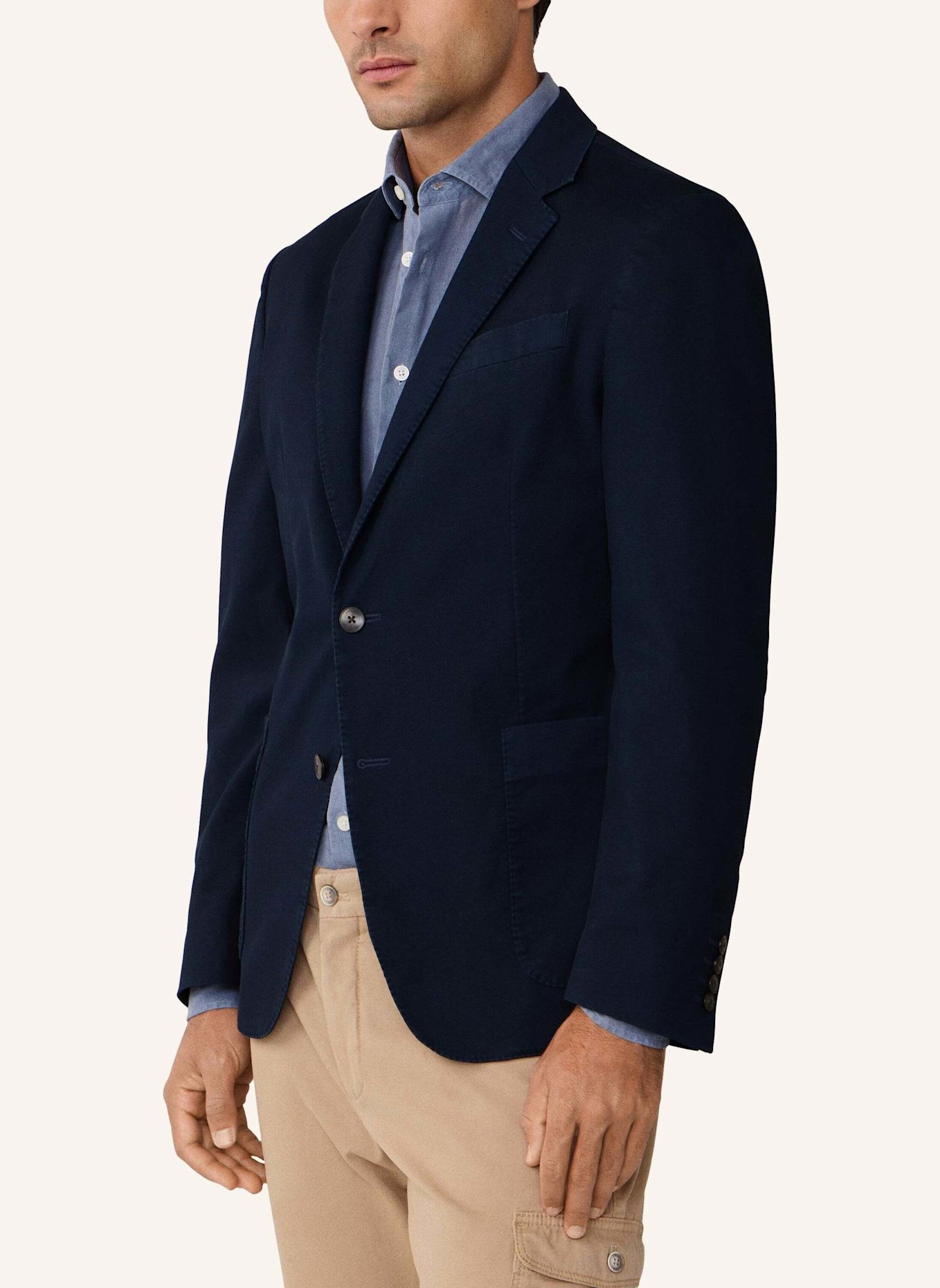 HACKETT LONDON Sakko GMD LW TEXTURE CC: BLAU