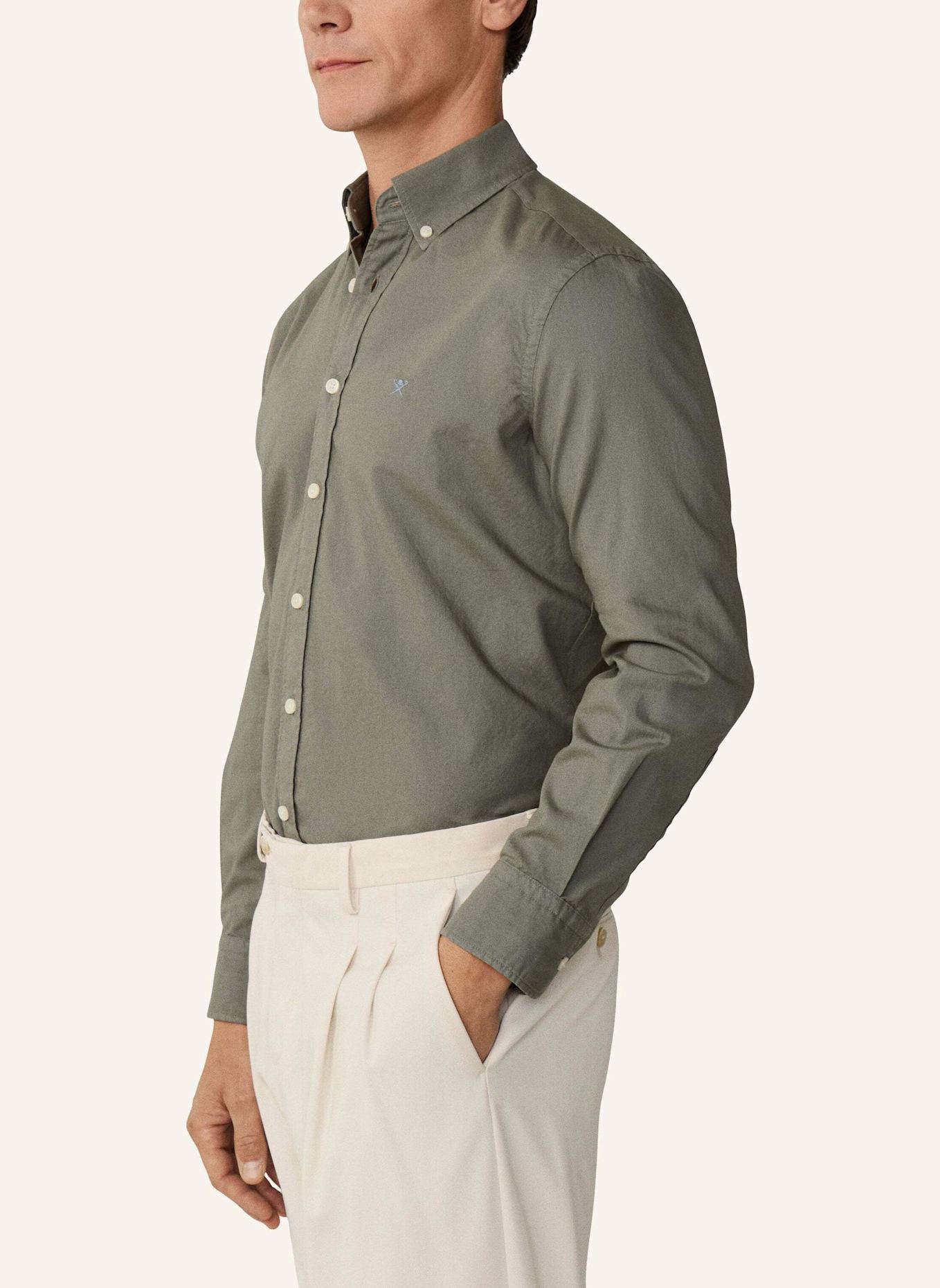 HACKETT LONDON Freizeithemd ESS GMT DYED OXFORD: GRÜN