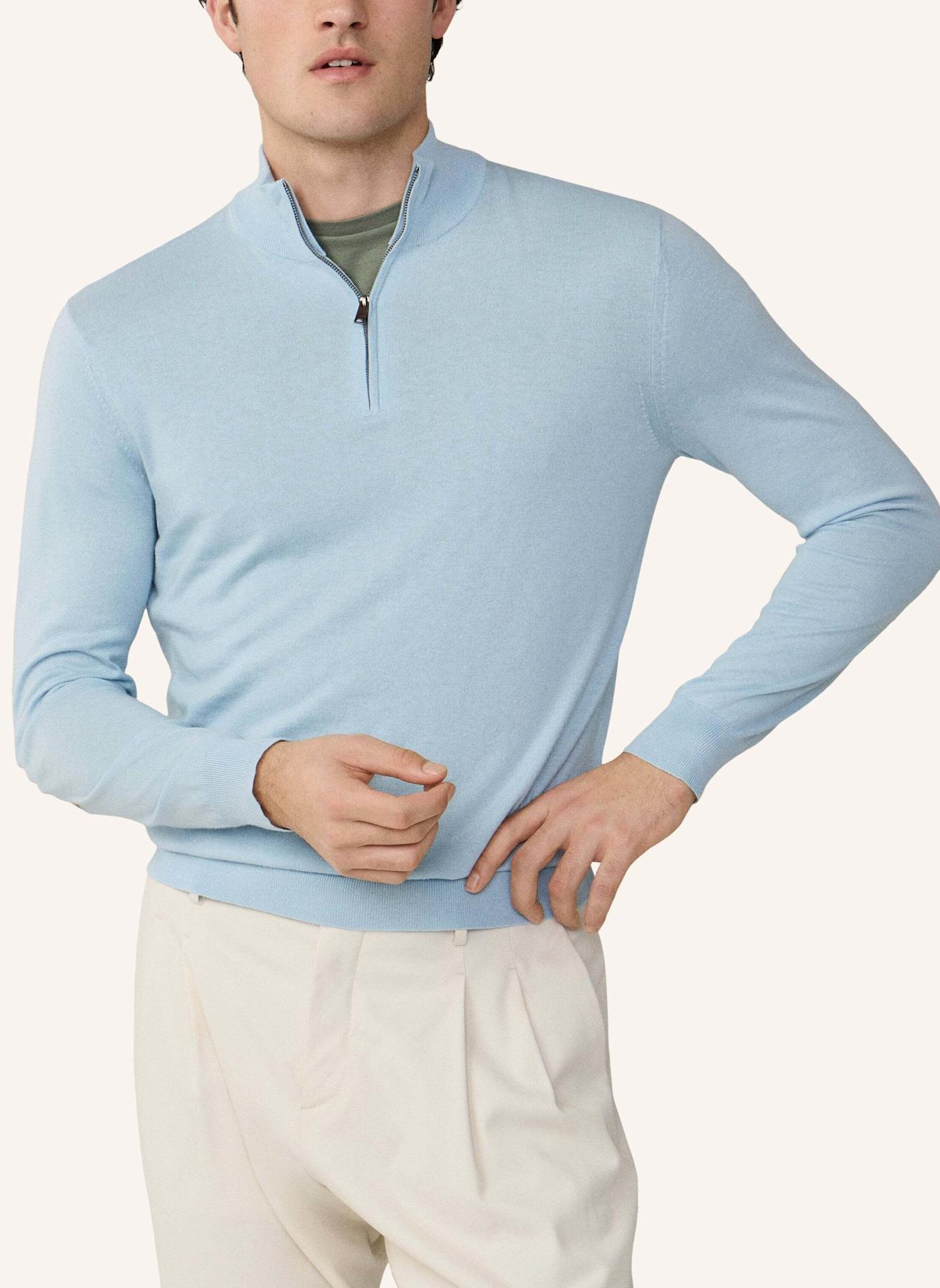 HACKETT LONDON Pullover COTTON CASH HZIP: BLAU