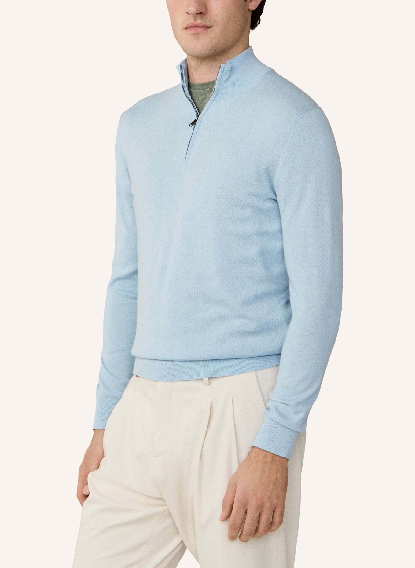 HACKETT LONDON Pullover COTTON CASH HZIP: BLAU