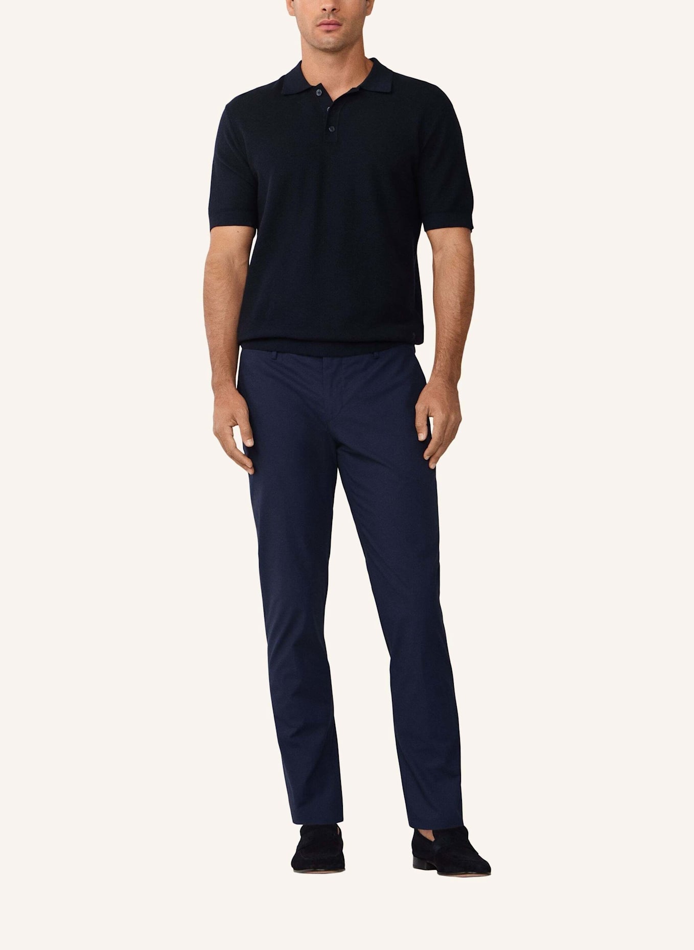 HACKETT LONDON Poloshirt HONEYCOMB SS POLO: BLAU