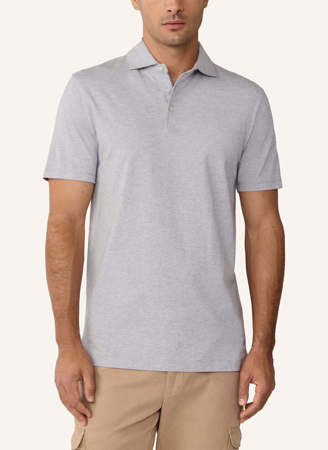 HACKETT LONDON Poloshirt PIMA COTTON POLO: HELLGRAU