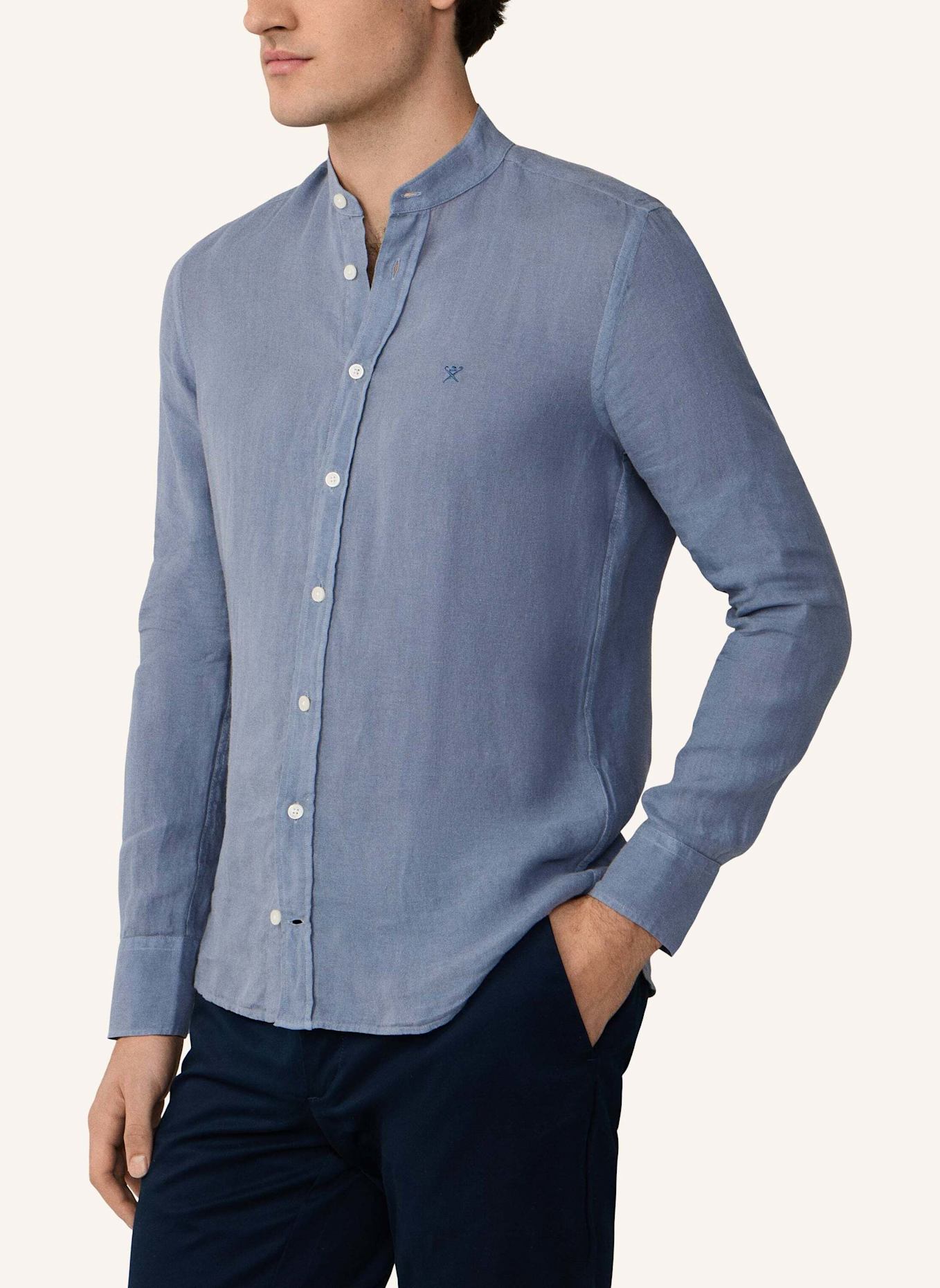 HACKETT LONDON Freizeithemd ESS GMD LINEN PORTER: BLAU