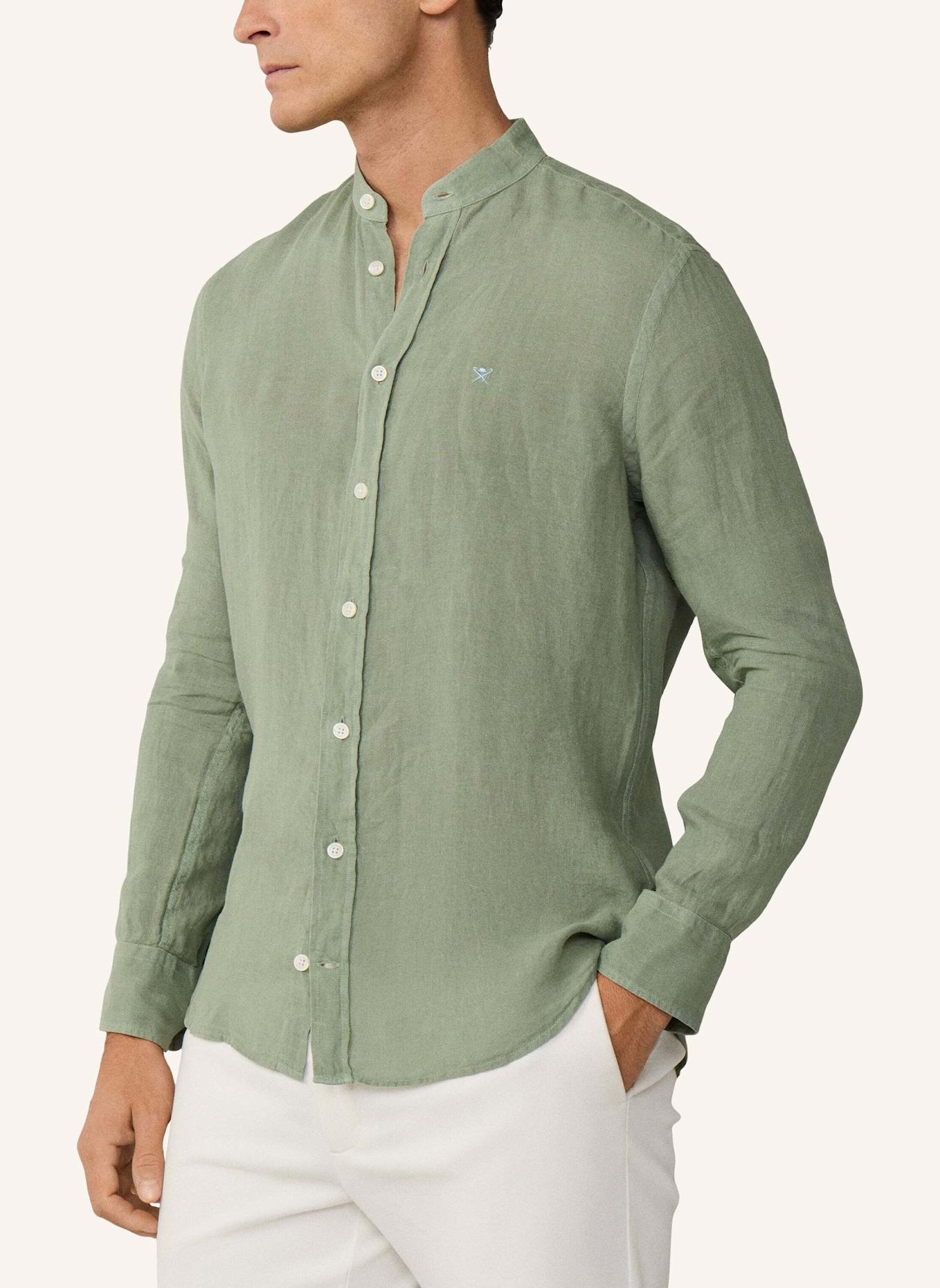 HACKETT LONDON Freizeithemd ESS GMD LINEN PORTER: GRÜN