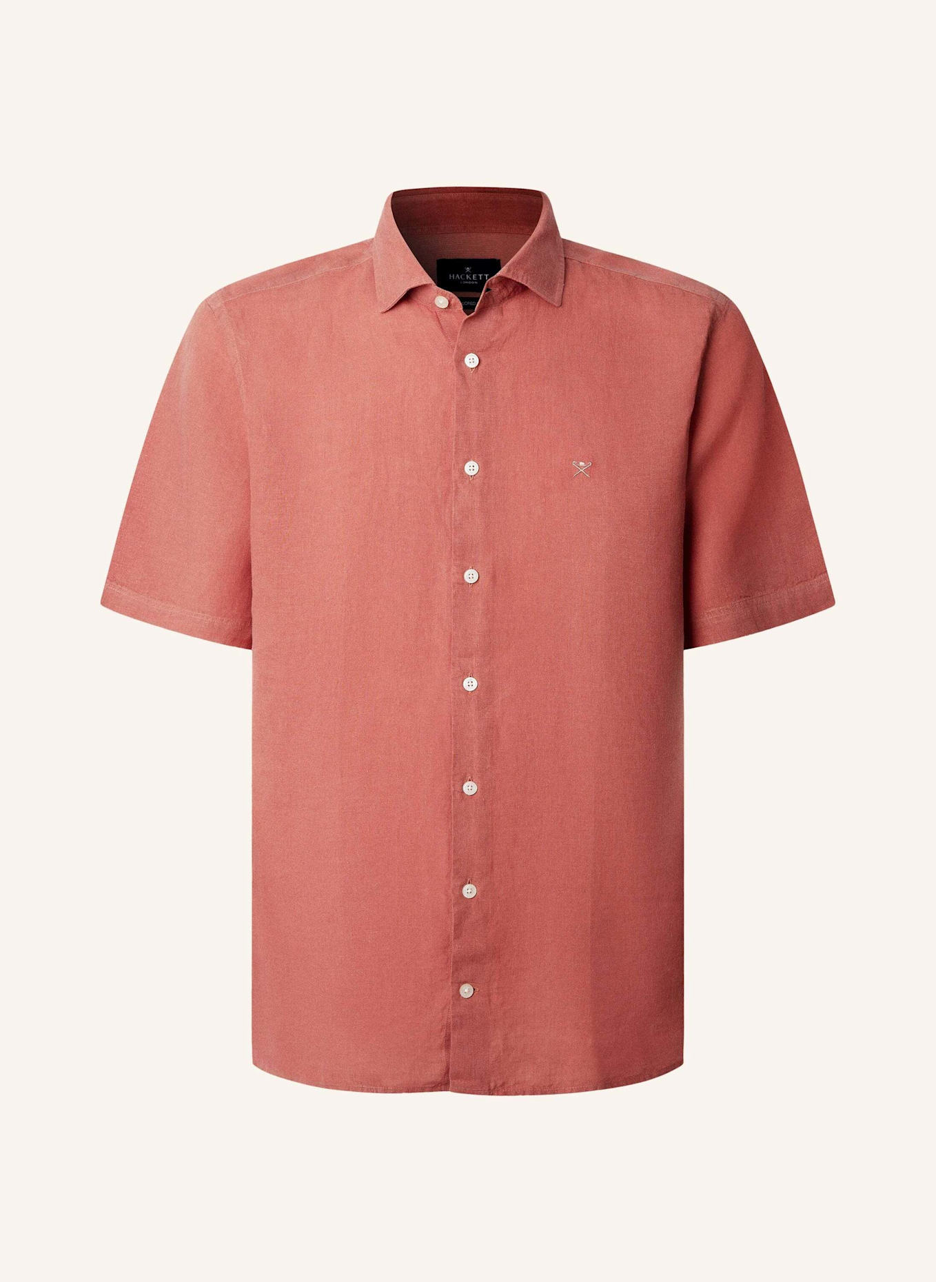 HACKETT LONDON Freizeithemd GMD LINEN SS: ROT
