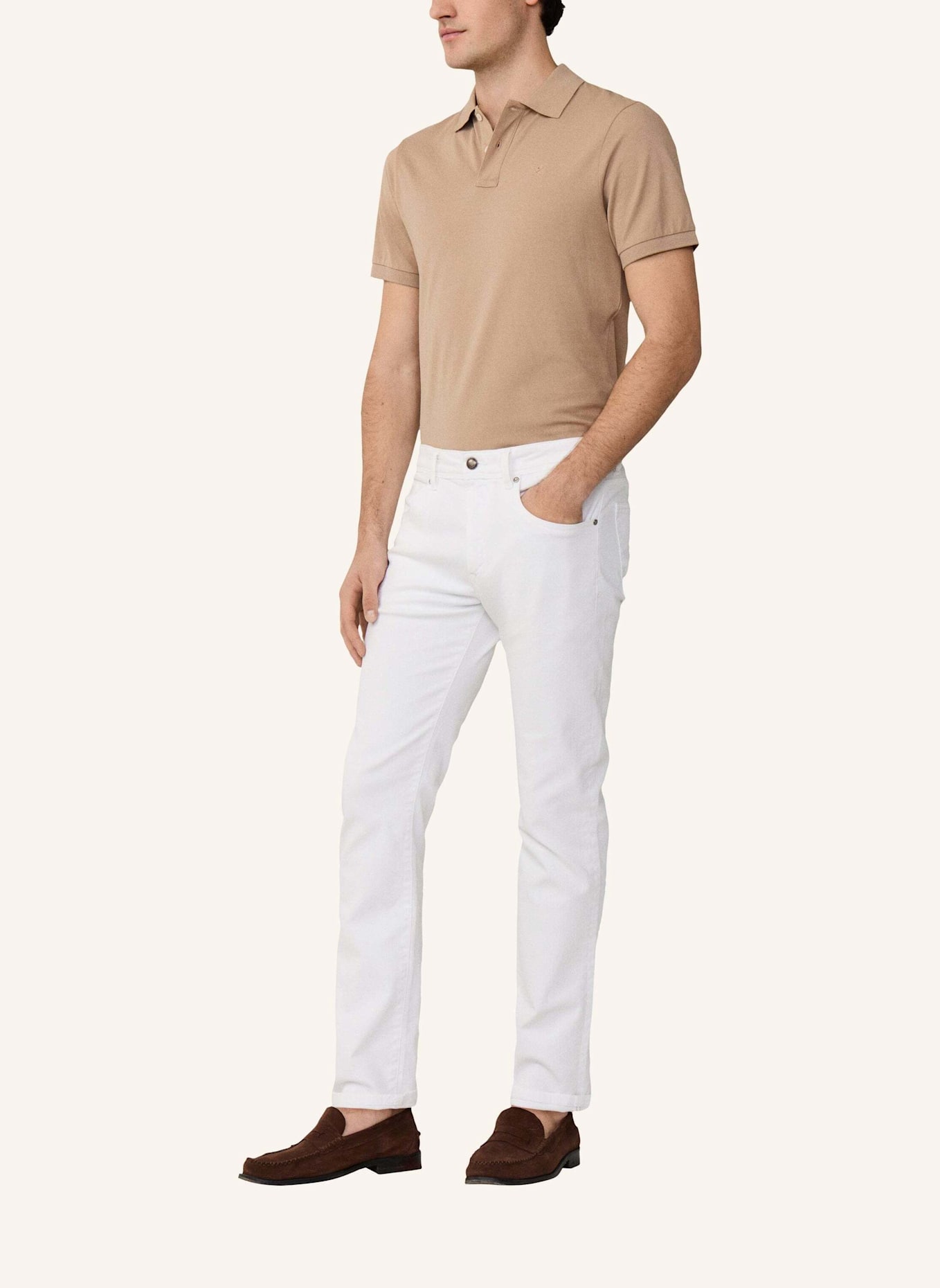 HACKETT LONDON Jeans Overall WHITE DENIM: WEISS