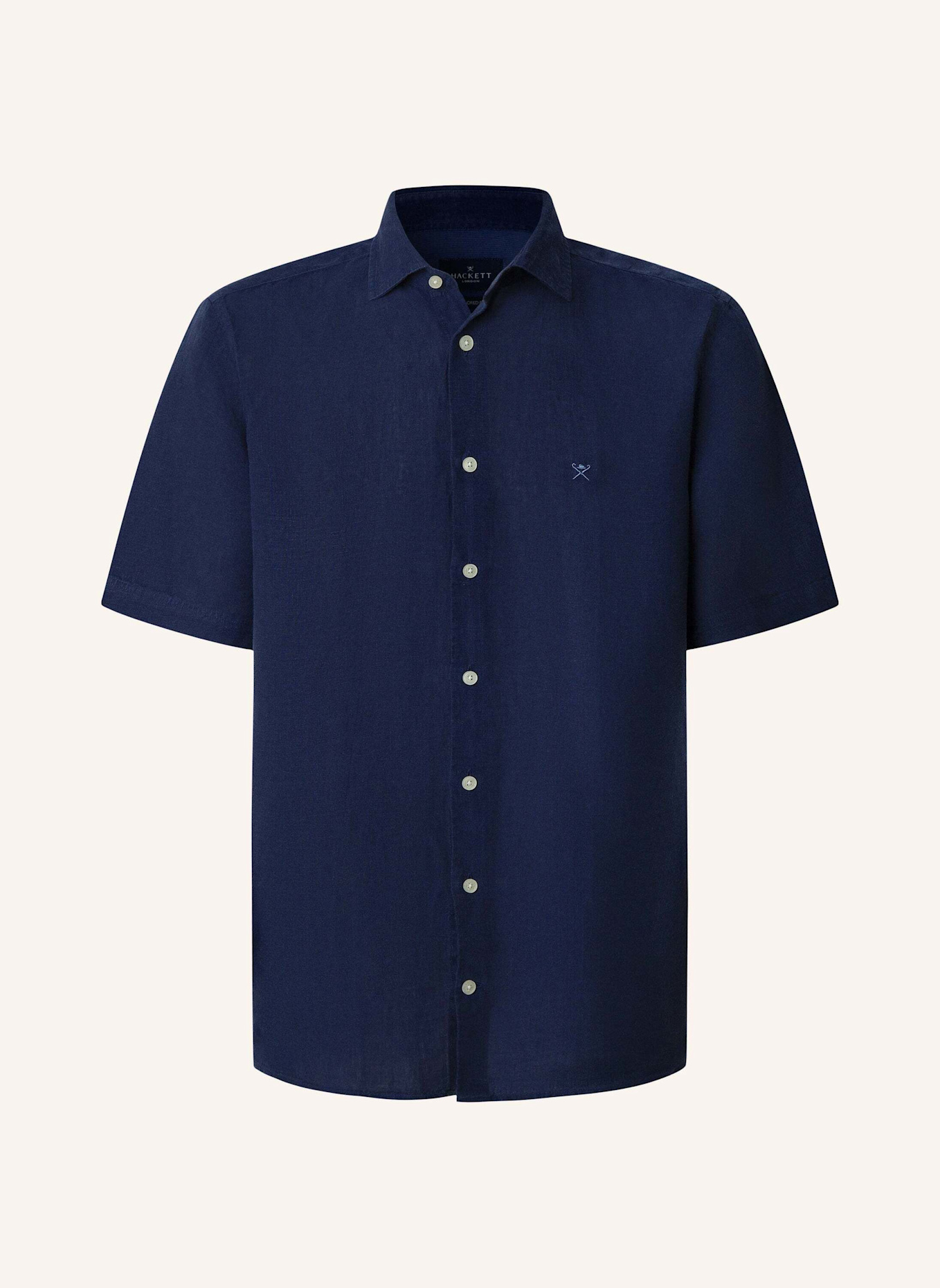 HACKETT LONDON Freizeithemd GMD LINEN SS: BLAU