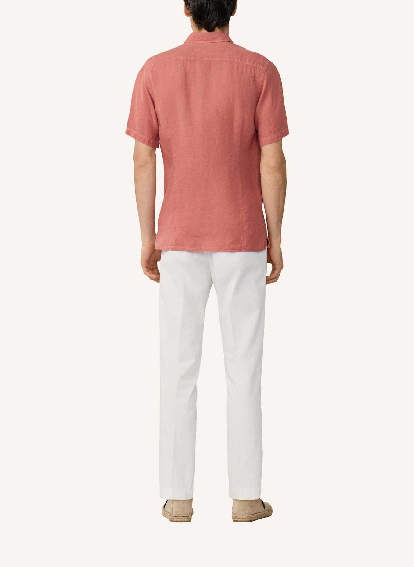 HACKETT LONDON Freizeithemd GMD LINEN SS: ROT
