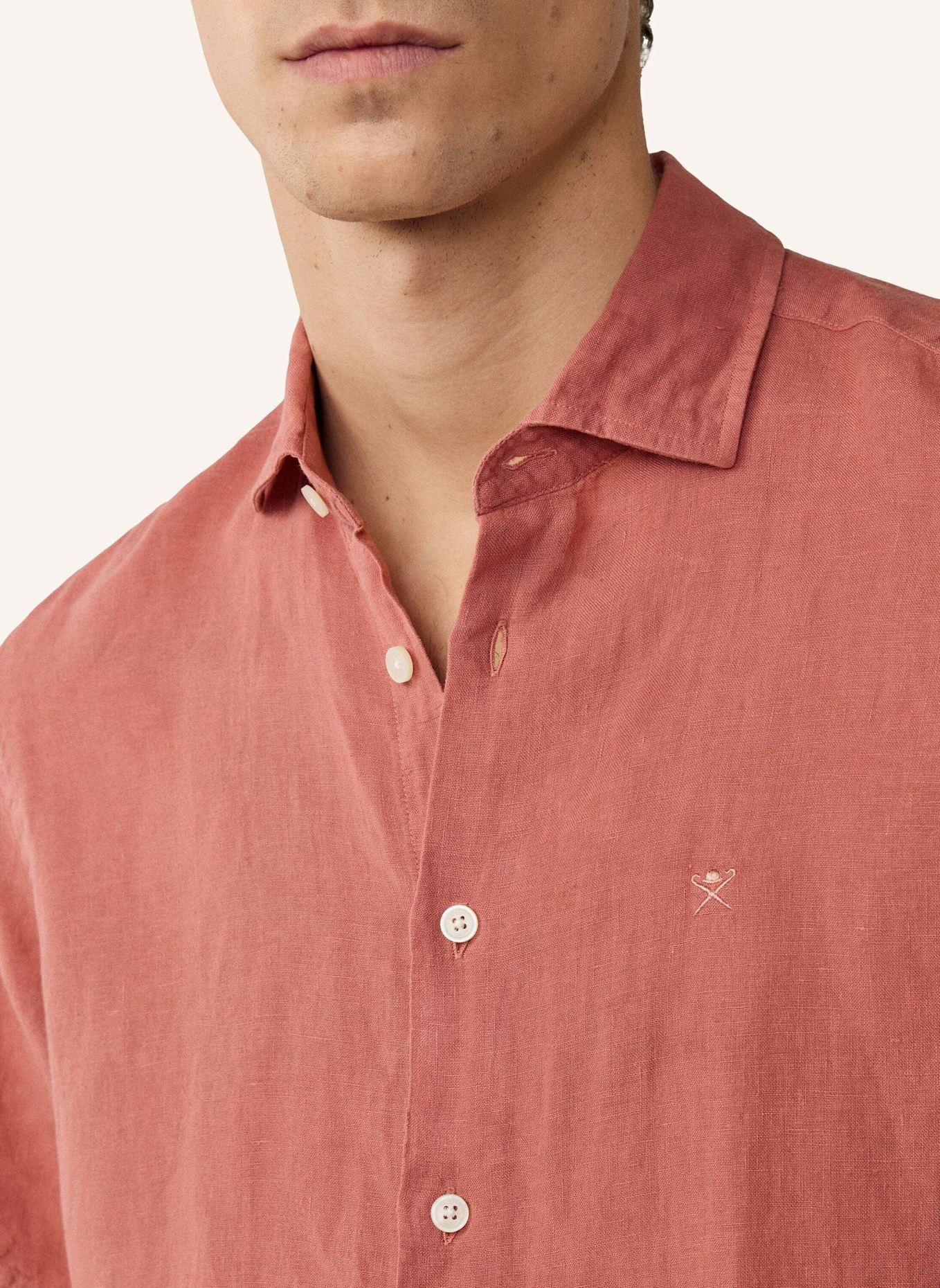 HACKETT LONDON Freizeithemd GMD LINEN SS: ROT