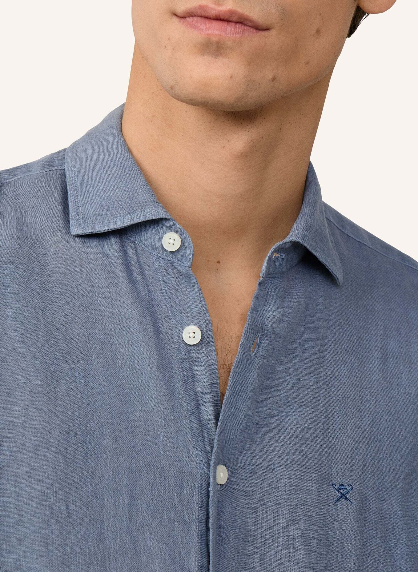 HACKETT LONDON Freizeithemd GMD LINEN SS: BLAU