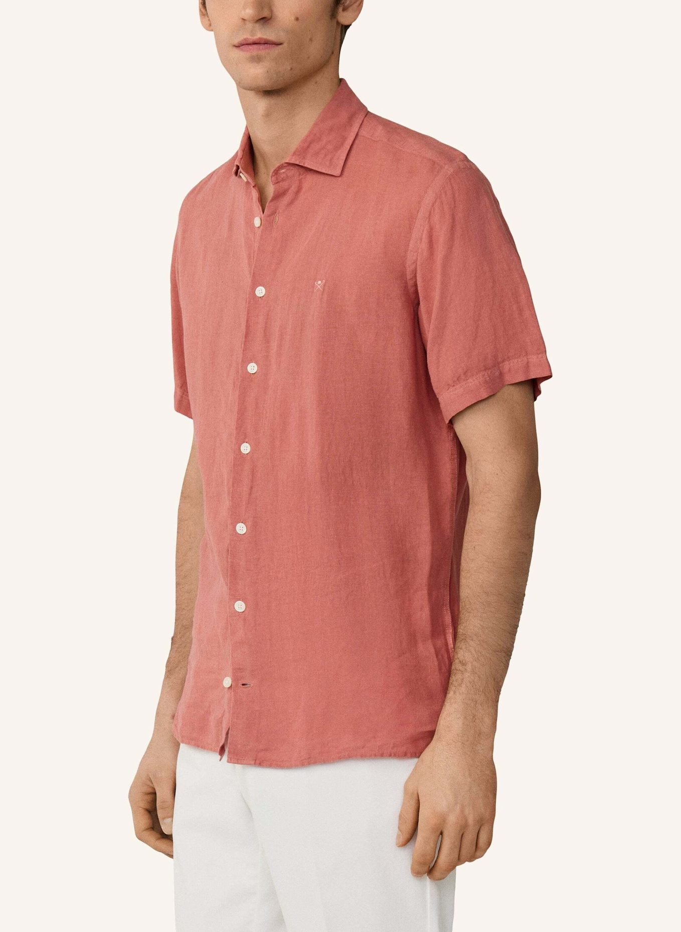 HACKETT LONDON Freizeithemd GMD LINEN SS: ROT